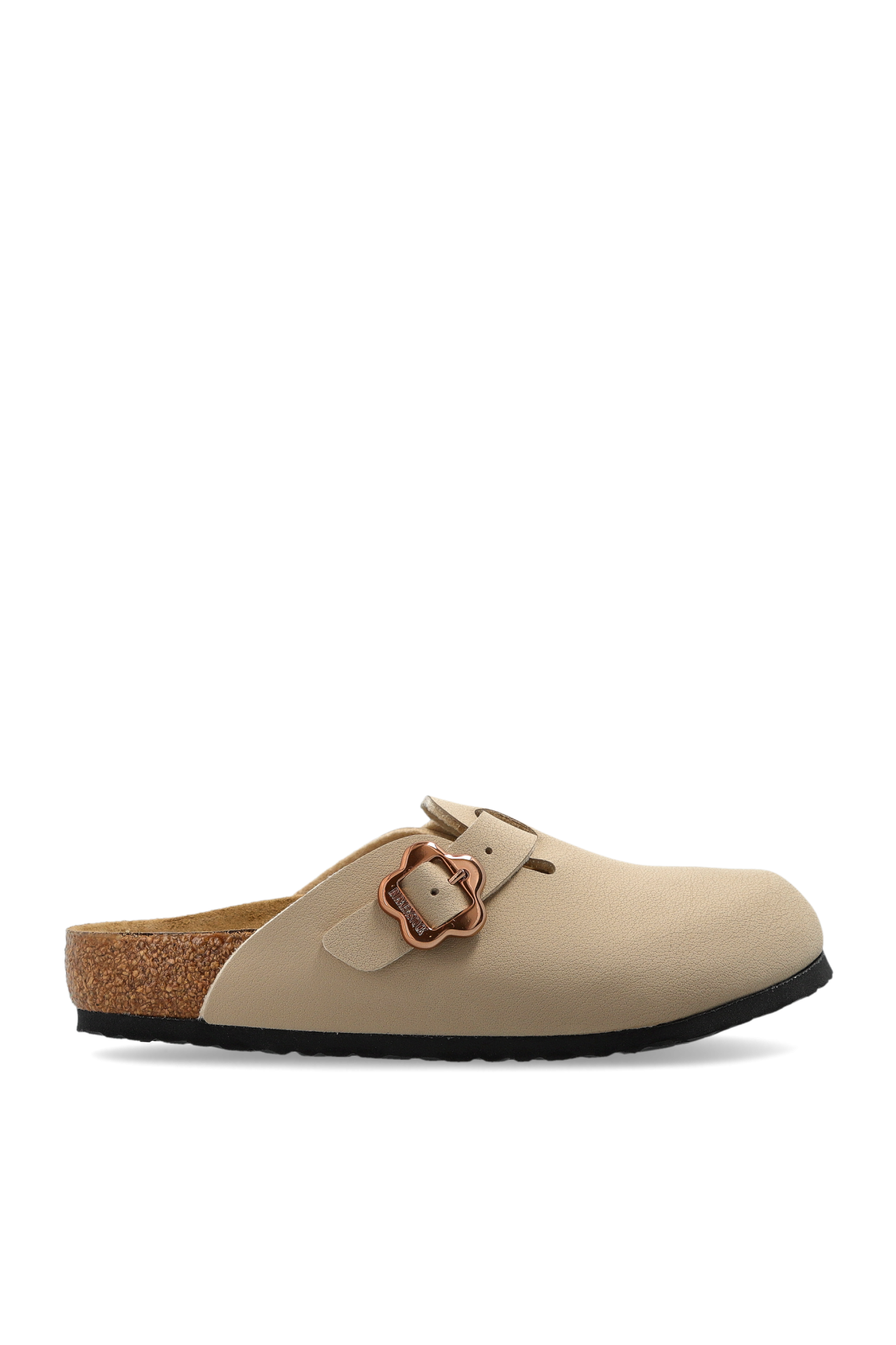 Birkenstock Kids Klapki `Boston Flower Buckle Kids`, Unisex, Beżowy