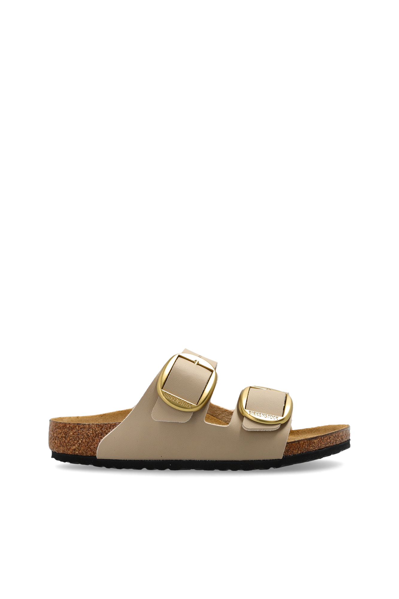 Birkenstock Kids Klapki ‘Arizona Big Buckle’, Unisex, Beżowy