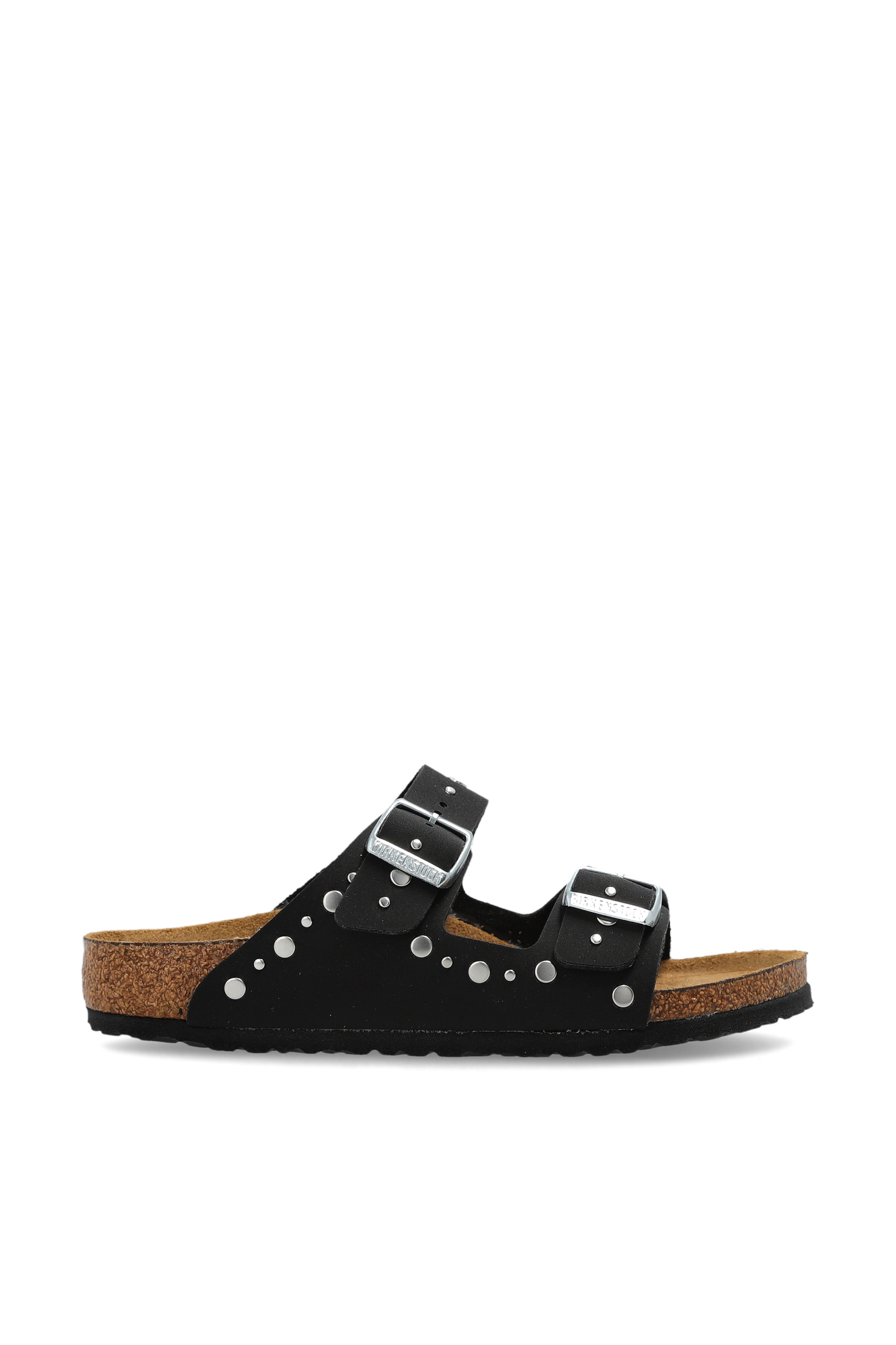 Birkenstock Kids Klapki ‘Arizona Rivet Border’, Unisex, Czarny