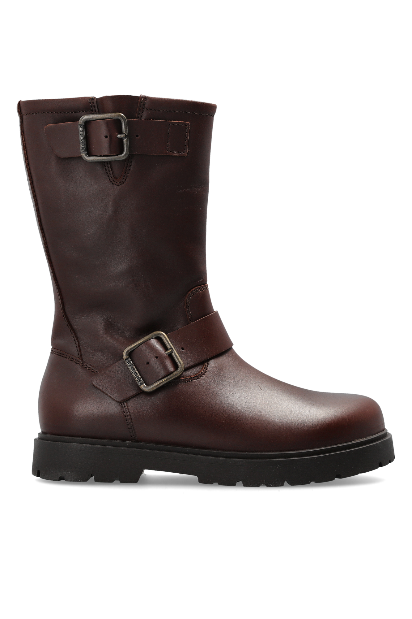 Birkenstock Skórzane Botki  `Highwood Mid Wire Buckle, Kobiety, Brązowy