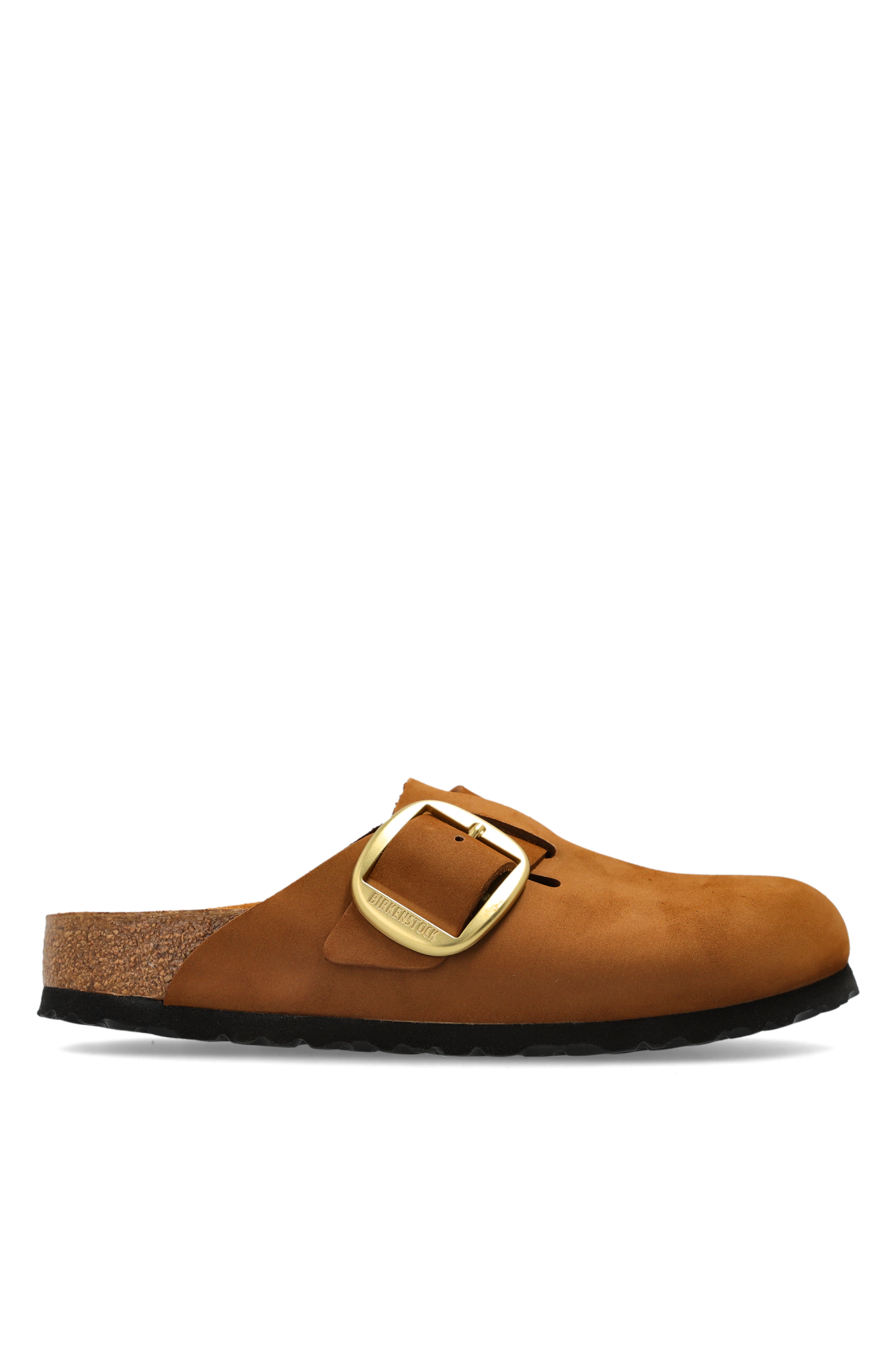 Birkenstock Klapki ‘Boston Big Buckle’, Kobiety, Brązowy