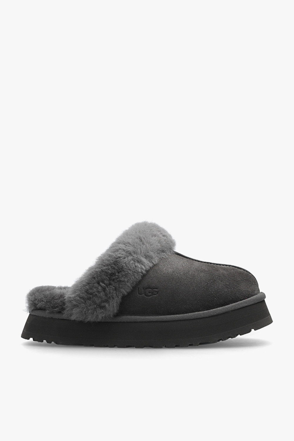 UGG Zamszowe Klapki ‘Disquette’, Kobiety, Szary