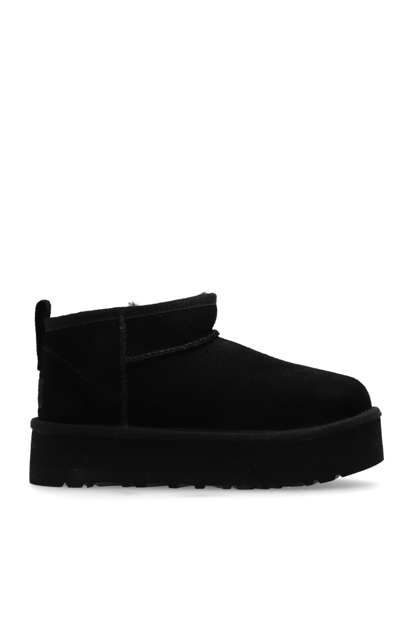 UGG Kids Śniegowce `Kids Classic Ultra Mini Platform`, Unisex, Czarny