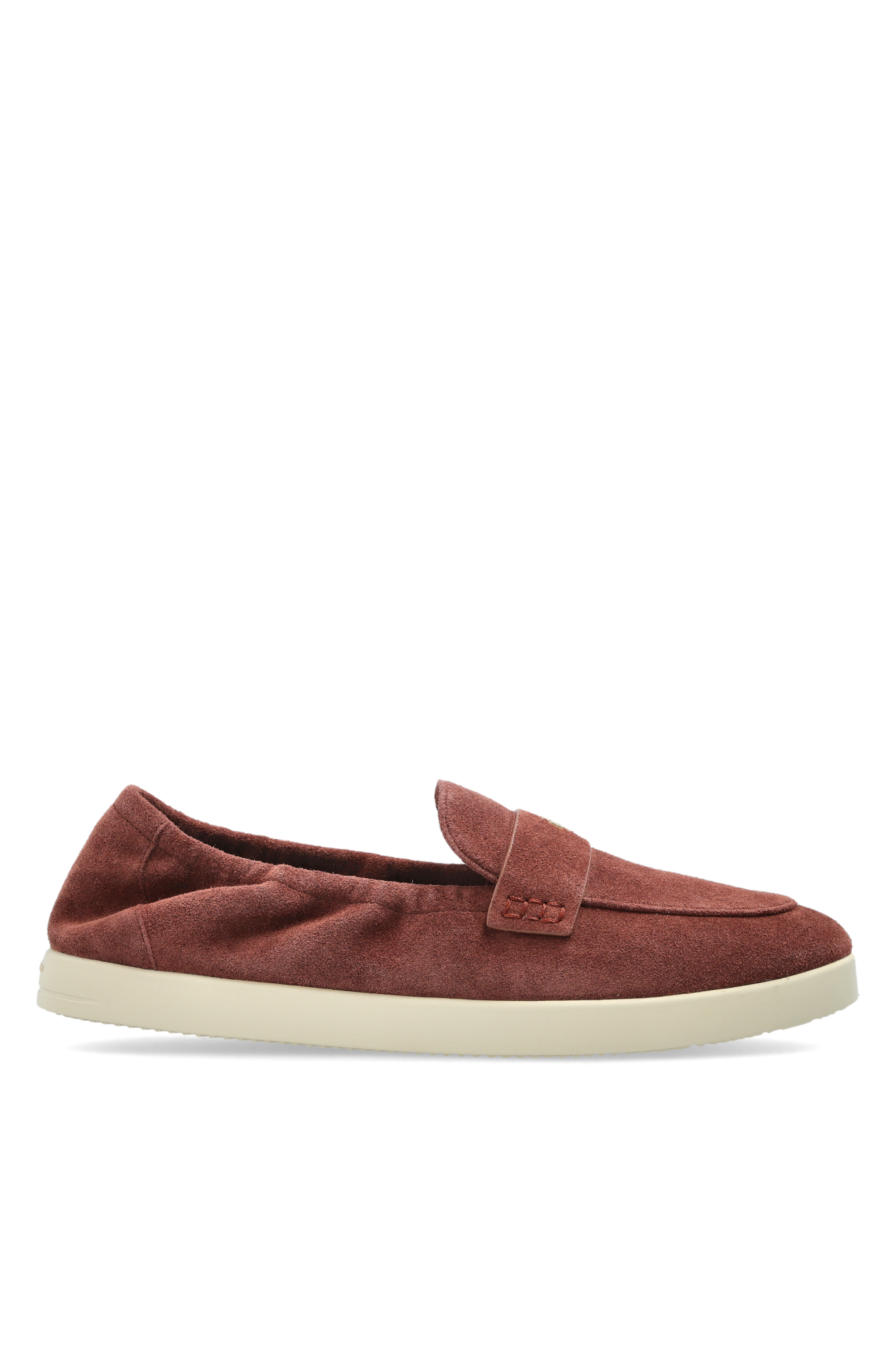 Tory Burch Zamszowe Buty Typu `loafers`, Kobiety, Brązowy