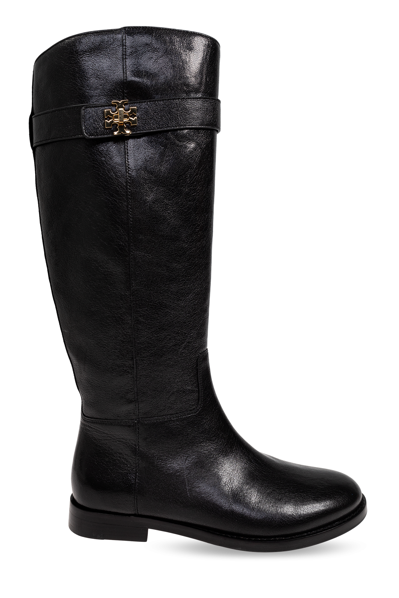 Tory Burch Skórzane Kozaki, Kobiety, Czarny