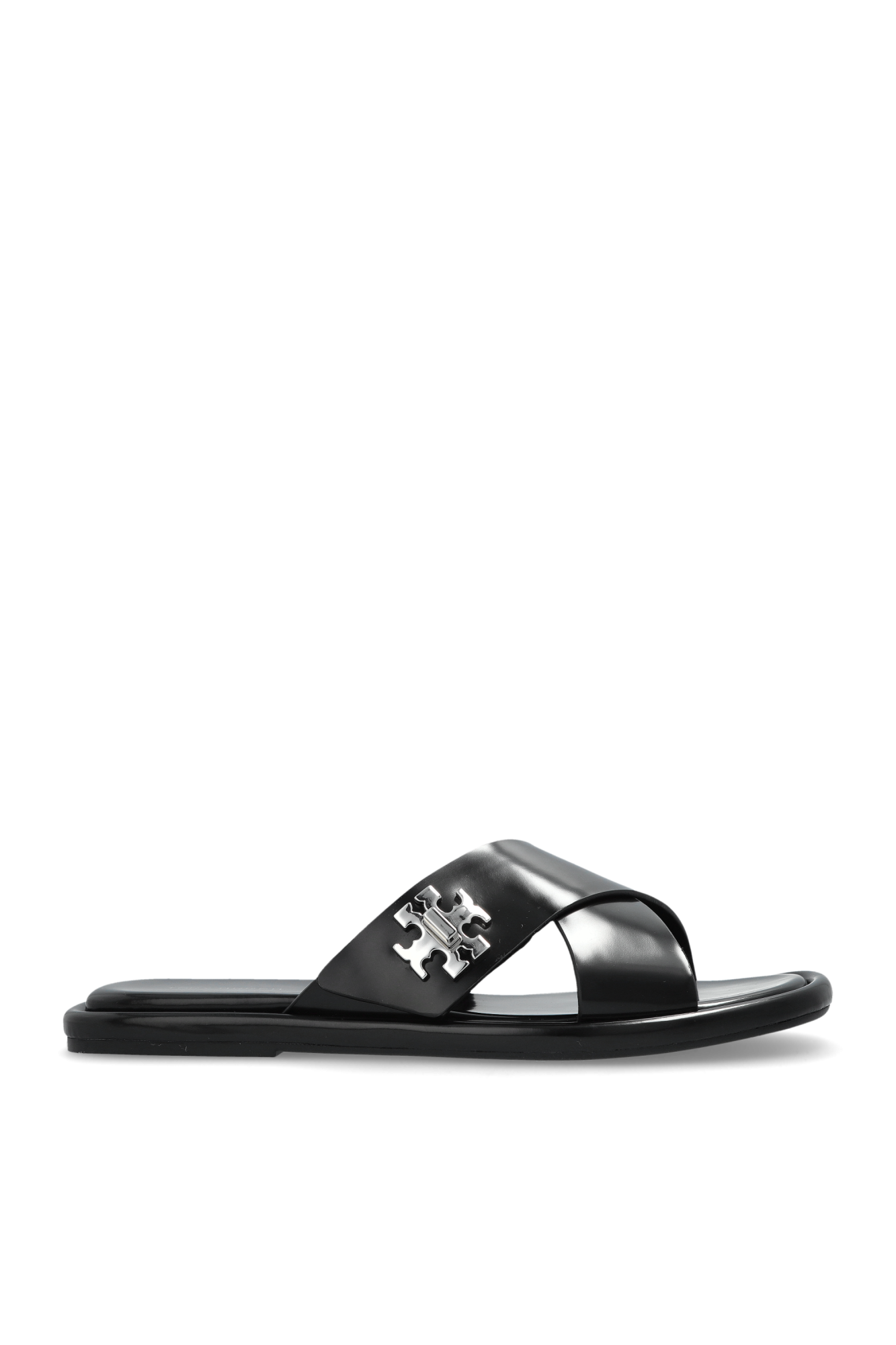 Tory Burch Klapki `T-Lock`, Kobiety, Czarny