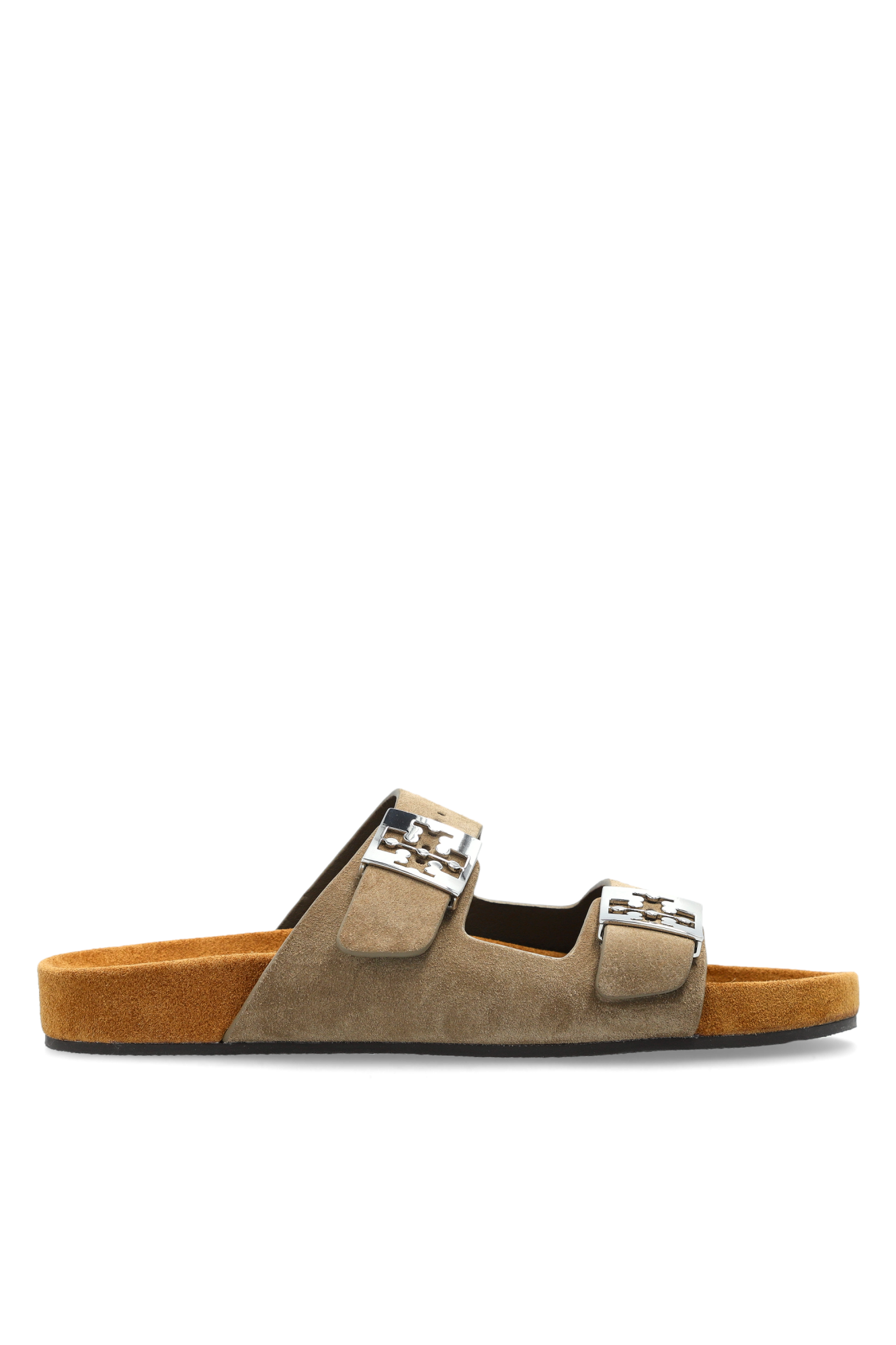 Tory Burch Zamszowe Klapki `Mellow`, Kobiety, Beżowy