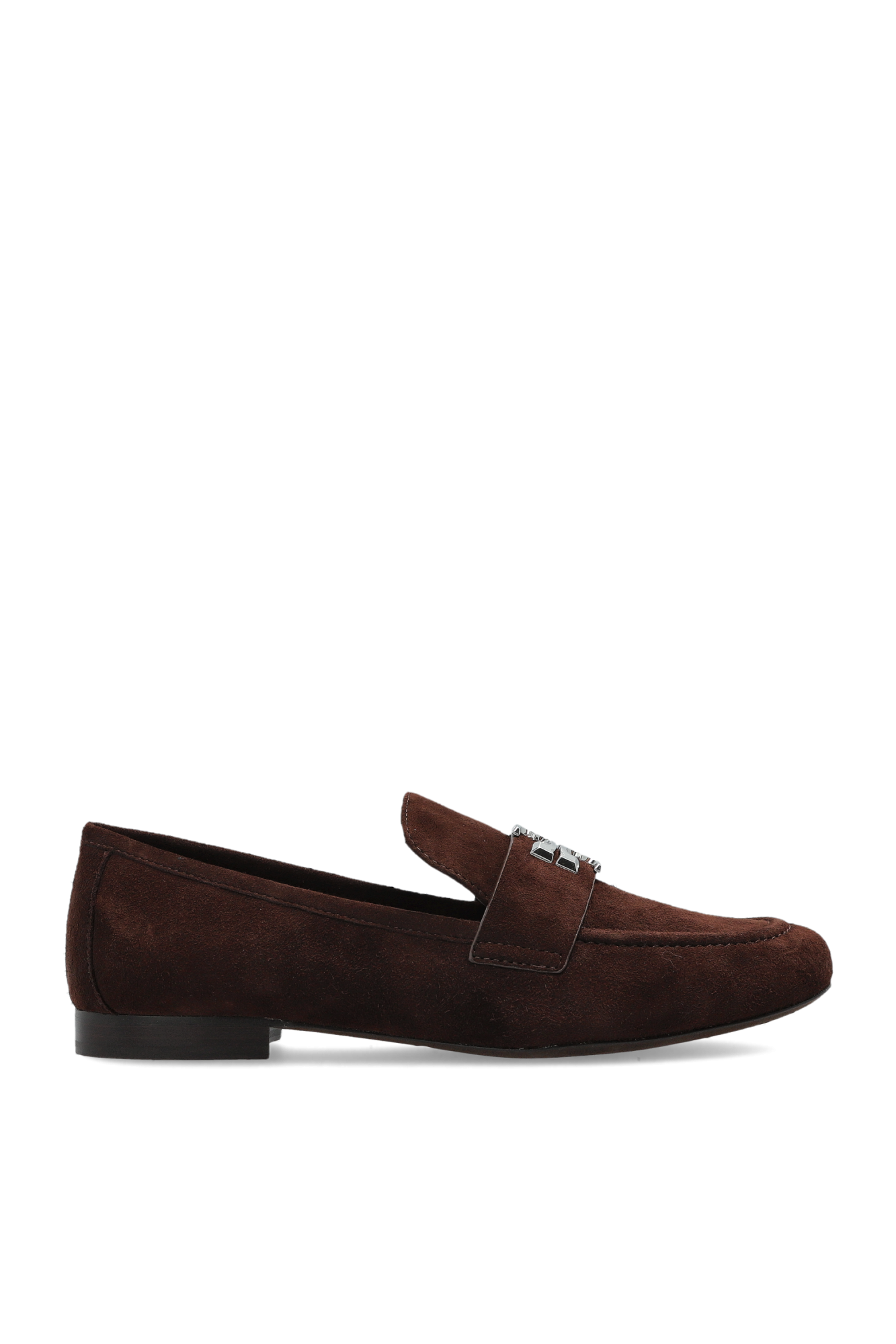 Tory Burch Zamszowe Buty Typu `loafers`, Kobiety, Brązowy