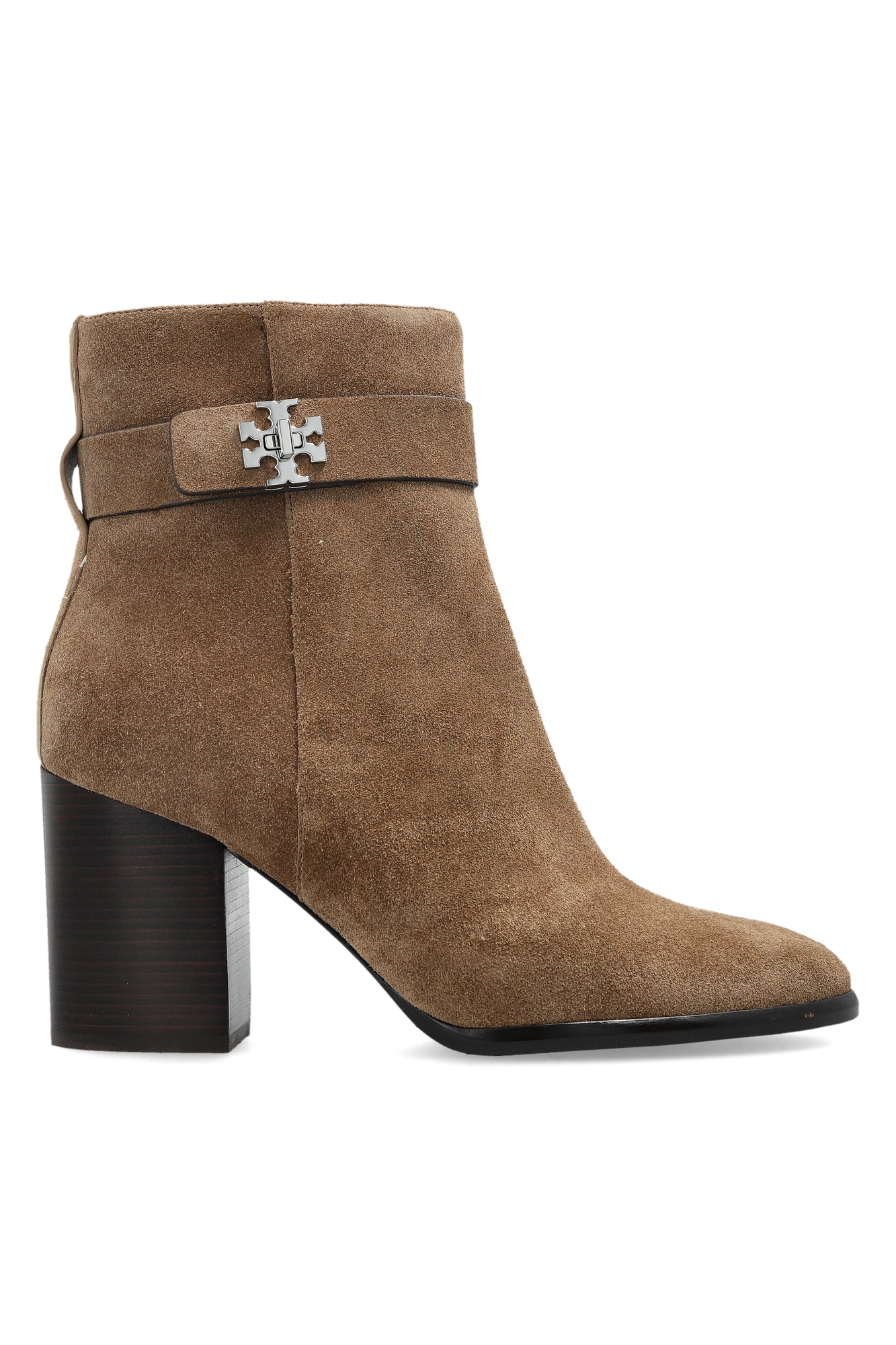 Tory Burch Botki Na Obcasie ‘Turnlock’, Kobiety, Brązowy
