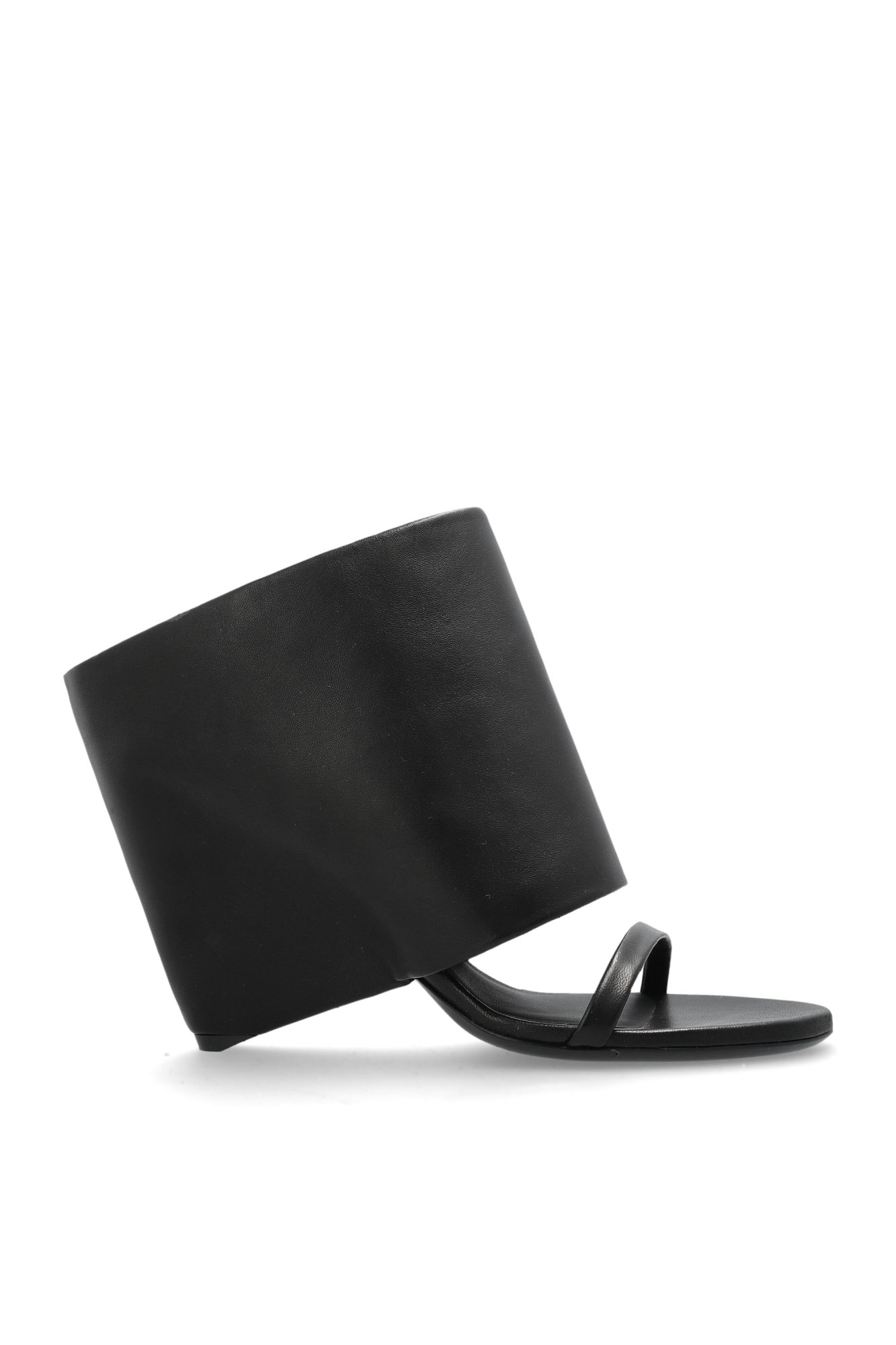 Courrèges Skórzane Buty `Oblique`, Kobiety, Czarny