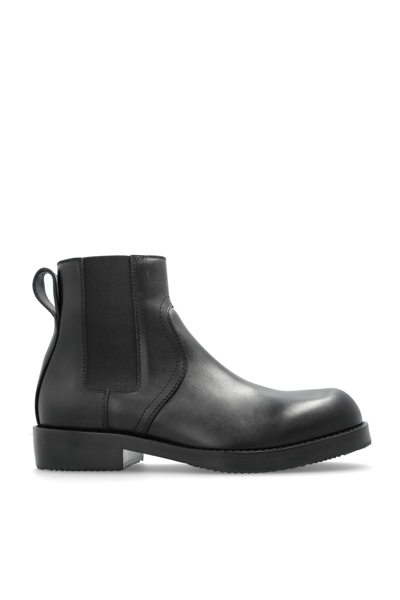 Dries Van Noten Skórzane Sztyblety, Mężczyźni, Czarny