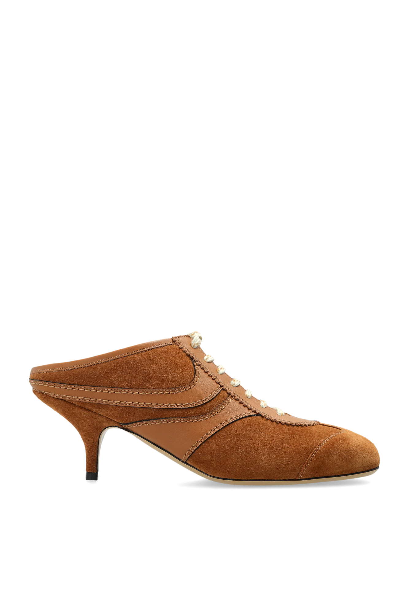 Dries Van Noten Skórzane Buty Na Obcasie, Kobiety, Brązowy