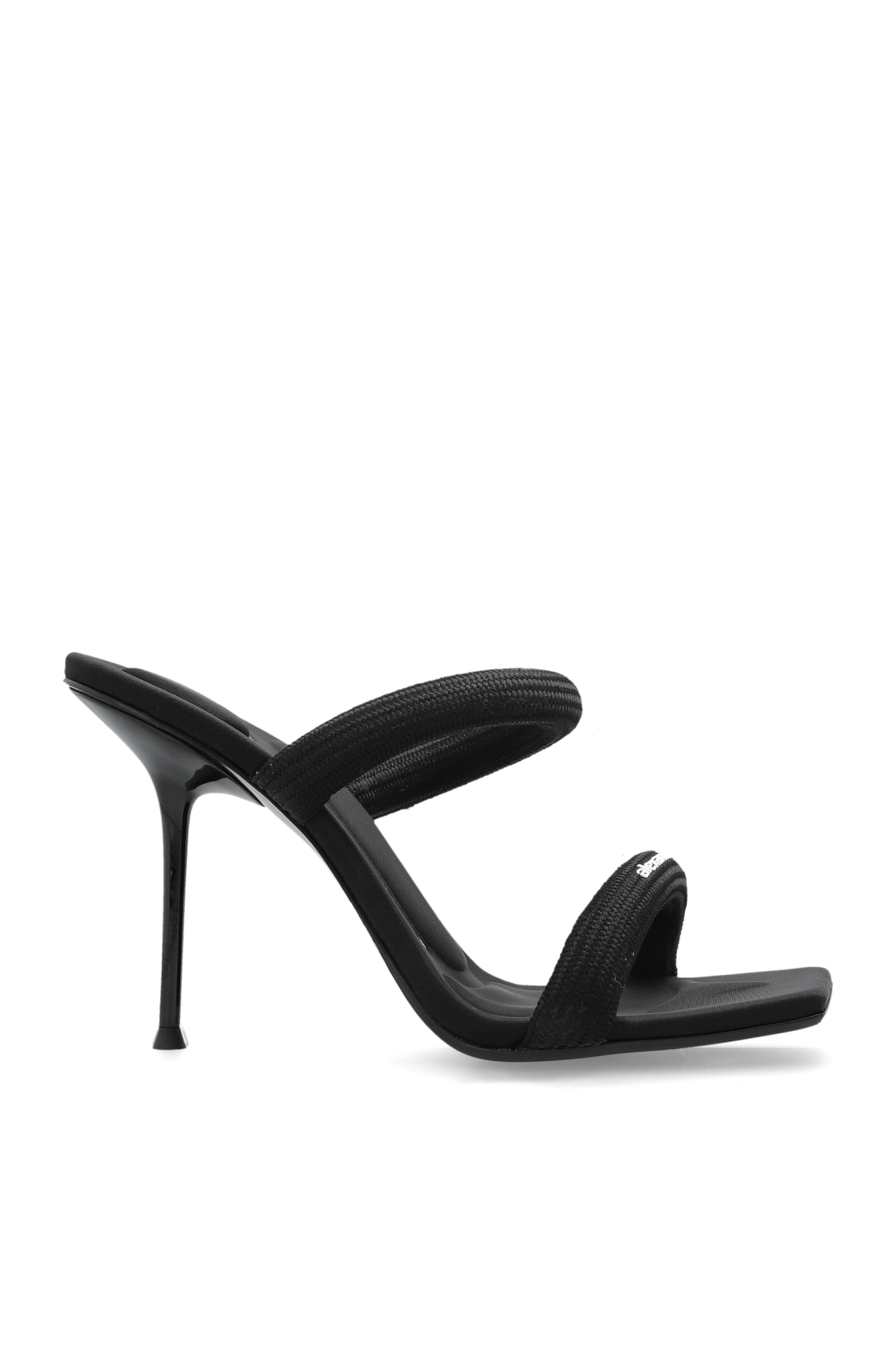 Alexander Wang Klapki Na Obcasie `Julie`, Kobiety, Czarny