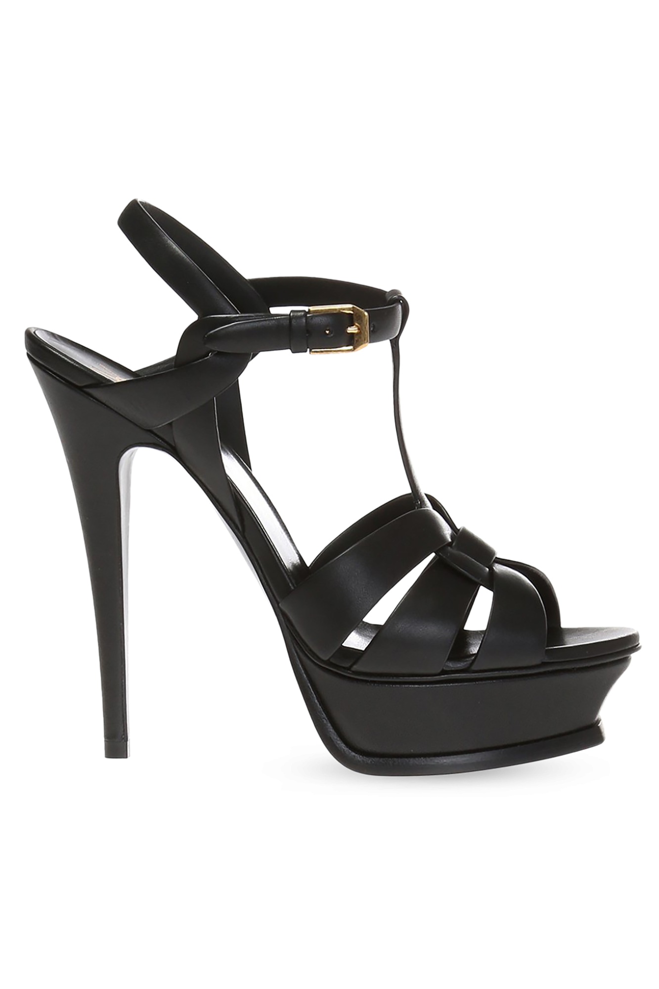 Saint Laurent Sandały Na Platformie 'CLASSIC TRIBUTE', Kobiety, Czarny