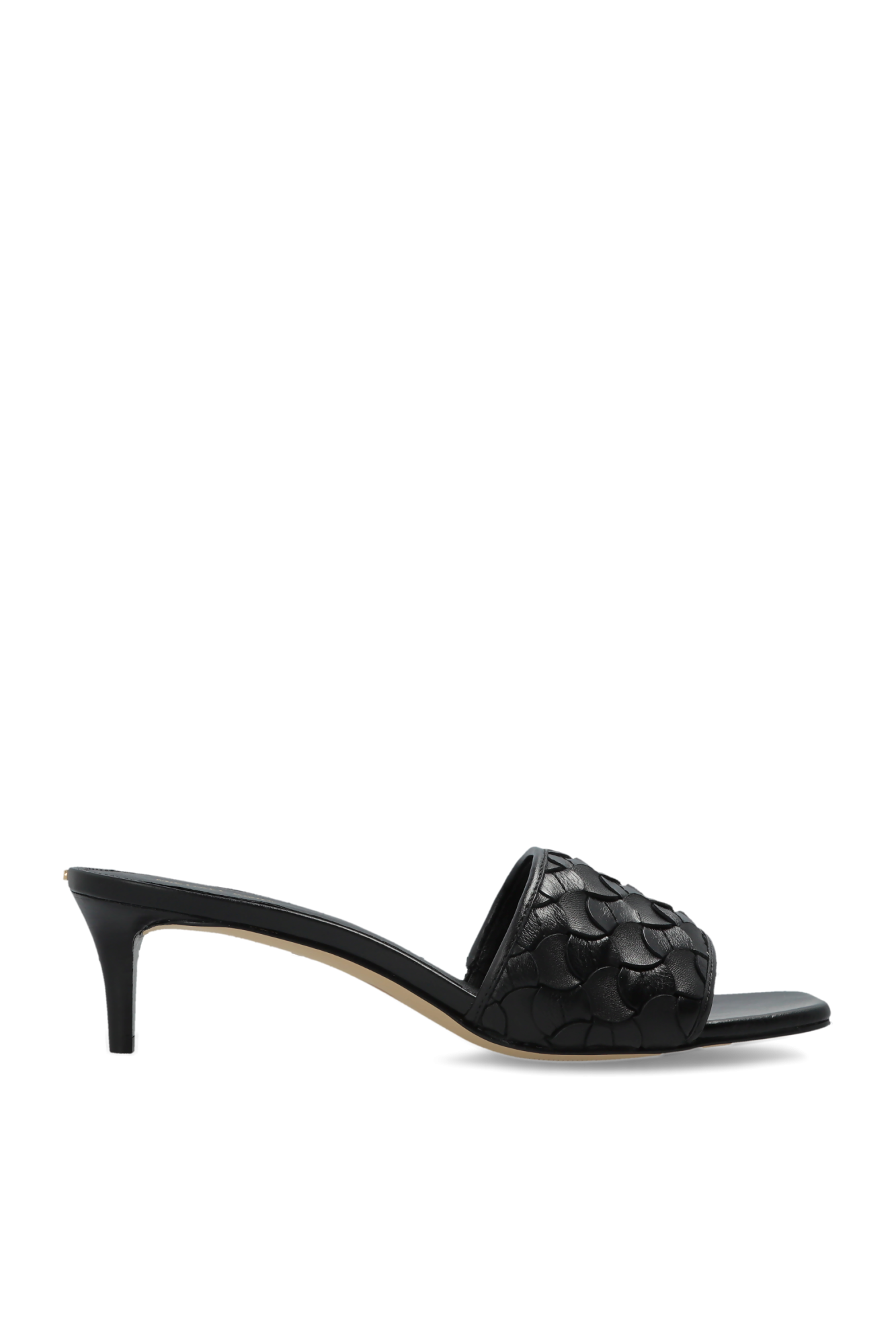 Michael Michael Kors Klapki `Elyse` Na Obcasie, Kobiety, Czarny