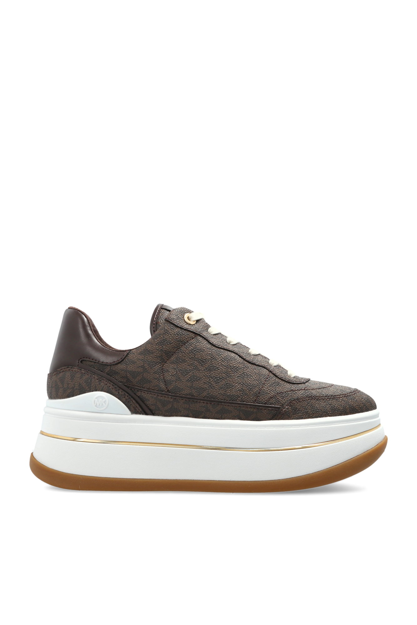 Michael Michael Kors Buty Sportowe Na Platformie `Hayes Lace Up`, Kobiety, Brązowy