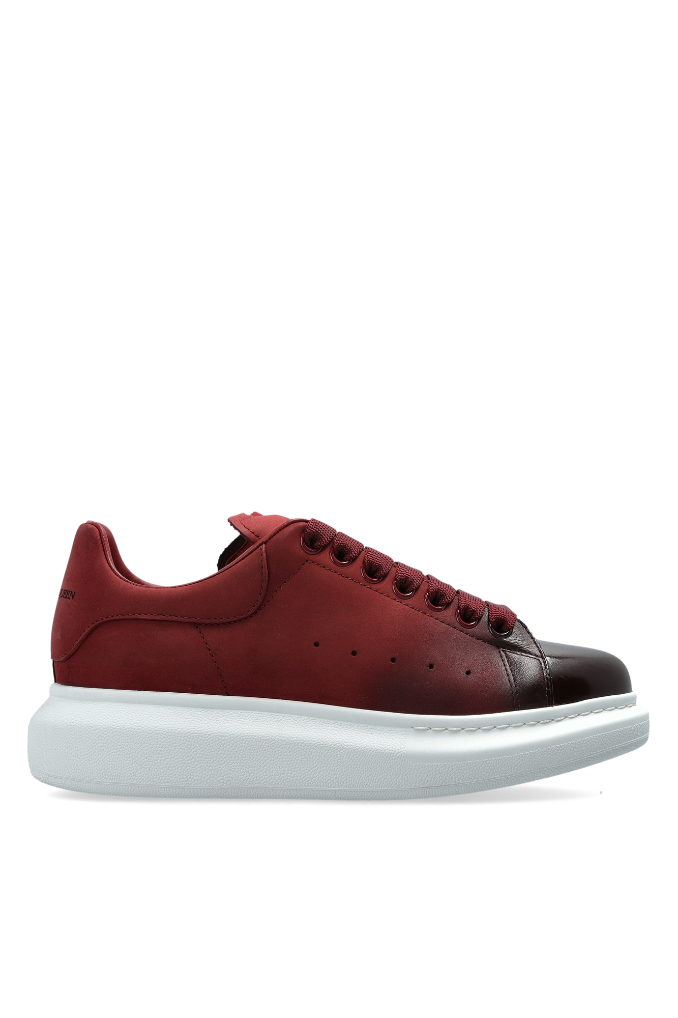Alexander McQueen Skórzane Buty Sportowe, Kobiety, Bordo