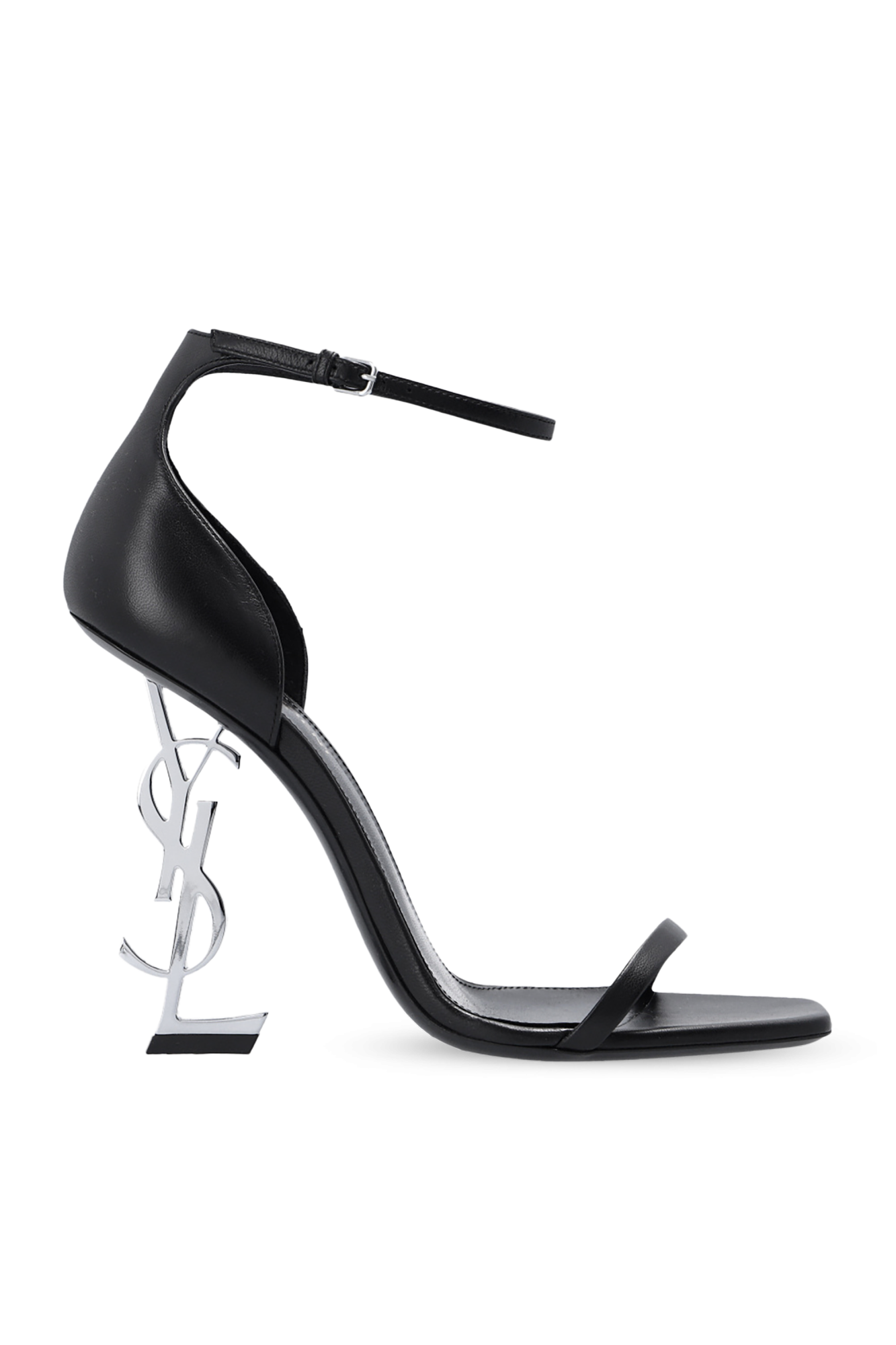 Saint Laurent Sandały Na Obcasie 'Opyum', Kobiety, Czarny