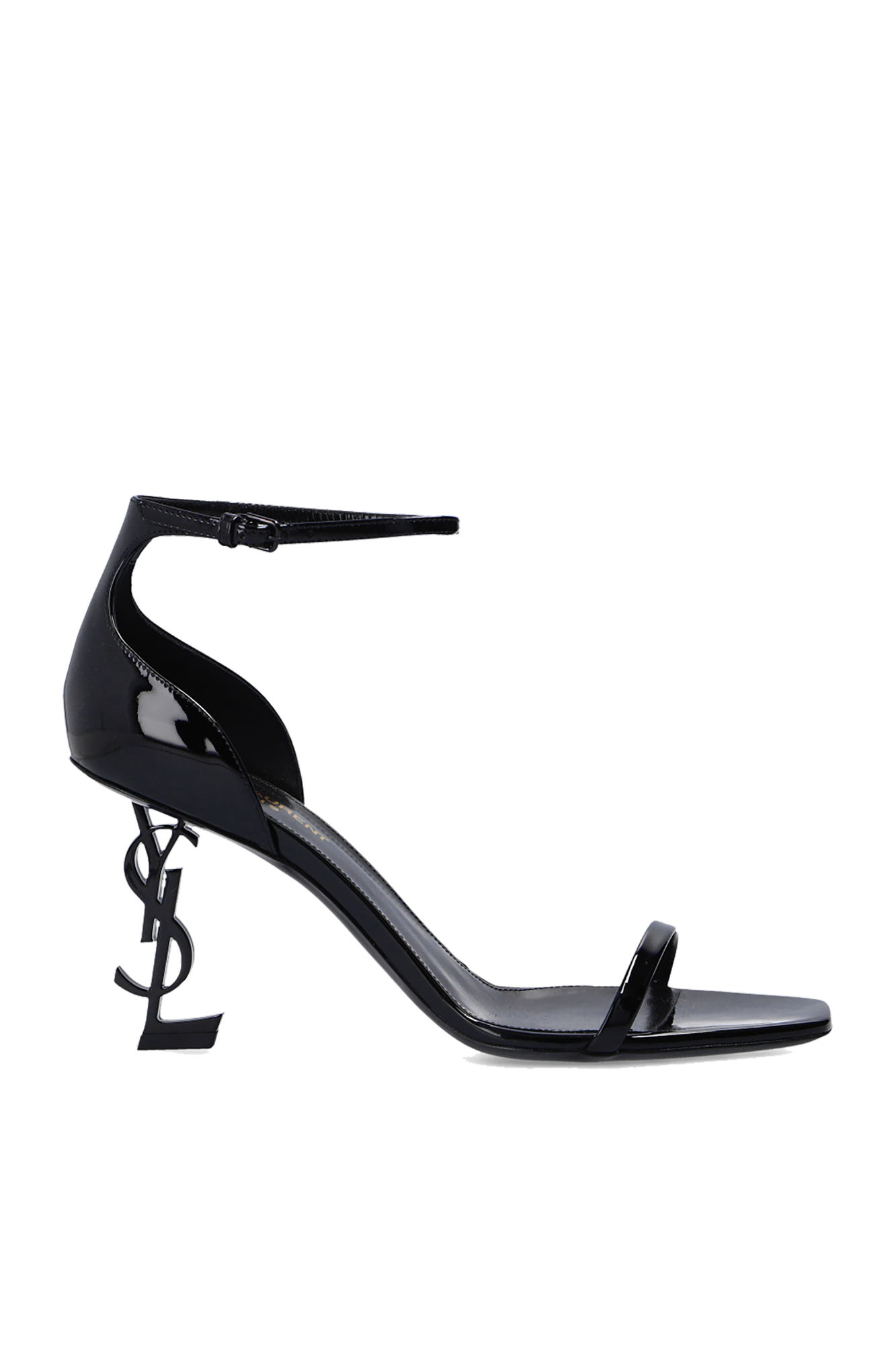 Saint Laurent Sandały Na Obcasie ‘Opyum’, Kobiety, Czarny
