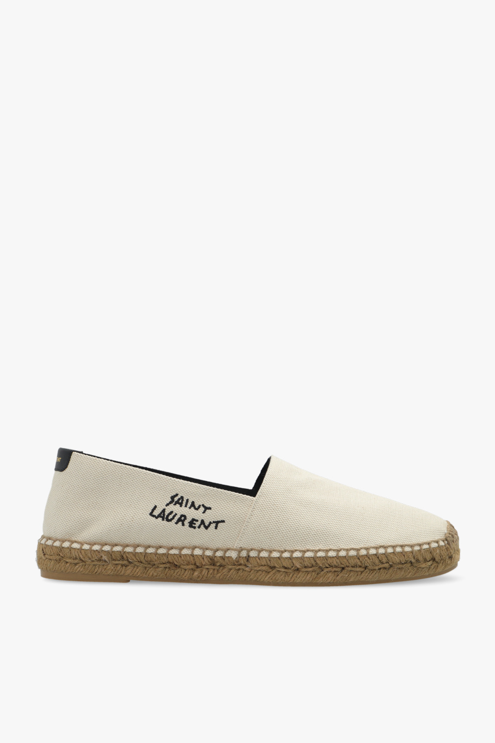 Saint Laurent Espadryle Z Logo, Mężczyźni, Kremowy