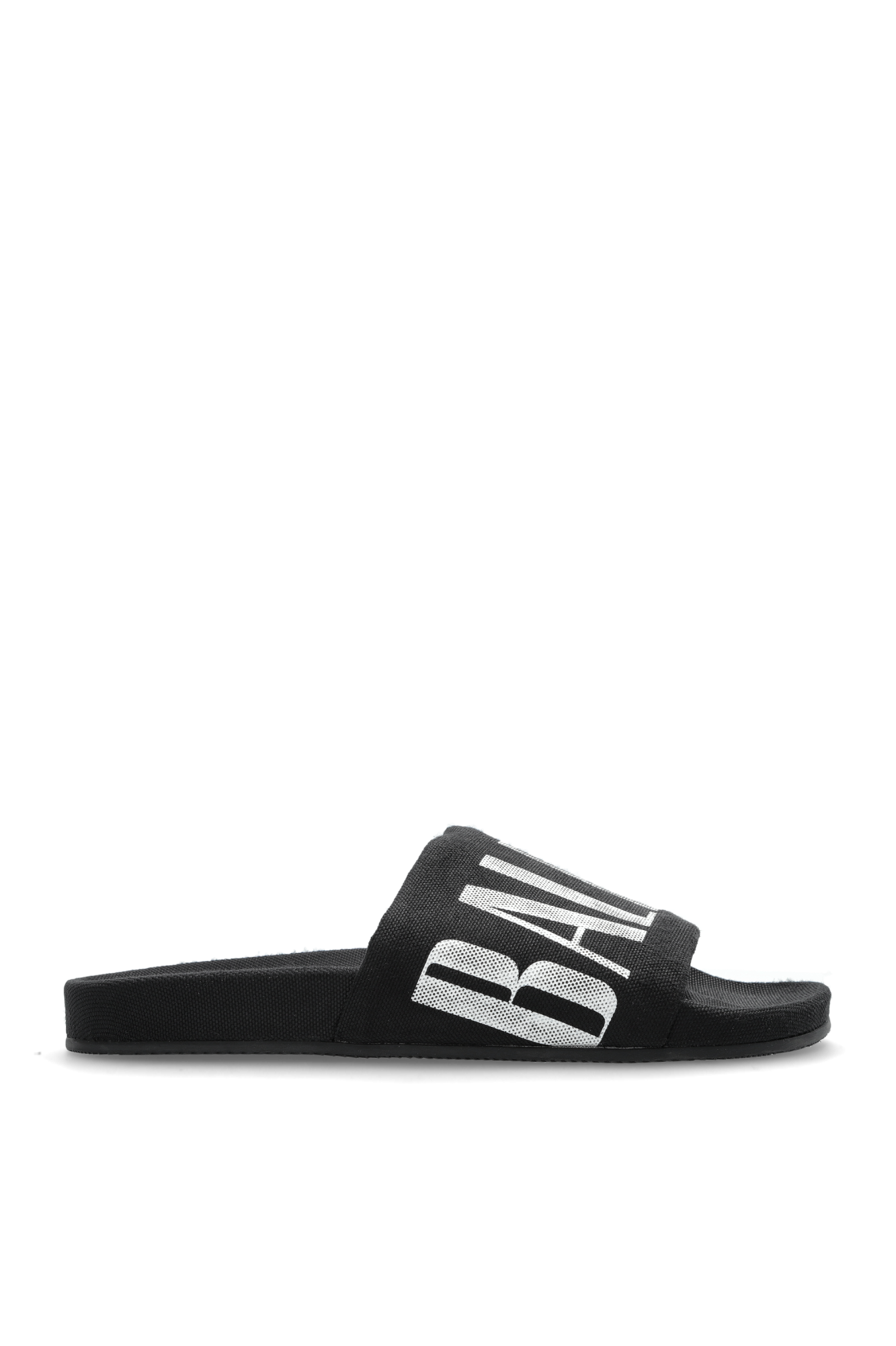 Balenciaga Klapki Z Logo, Mężczyźni, Czarny