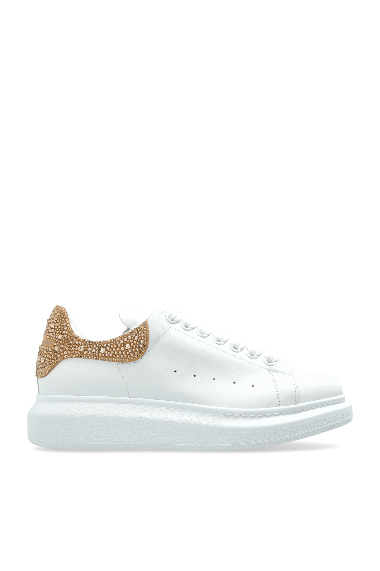 Alexander McQueen Buty Sportowe Z Połyskującymi Aplikacjami, Kobiety, Biały