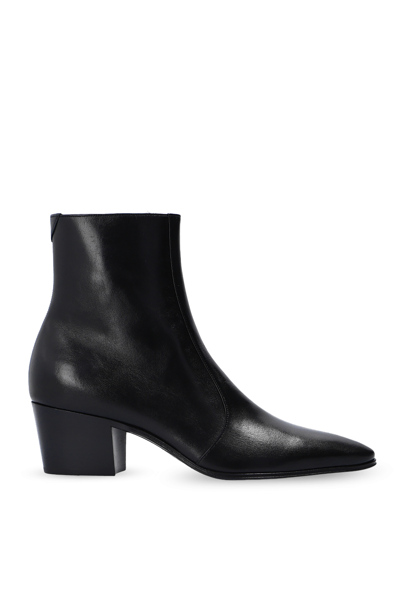 Saint Laurent Botki Na Obcasie ‘Vassili’, Kobiety, Czarny