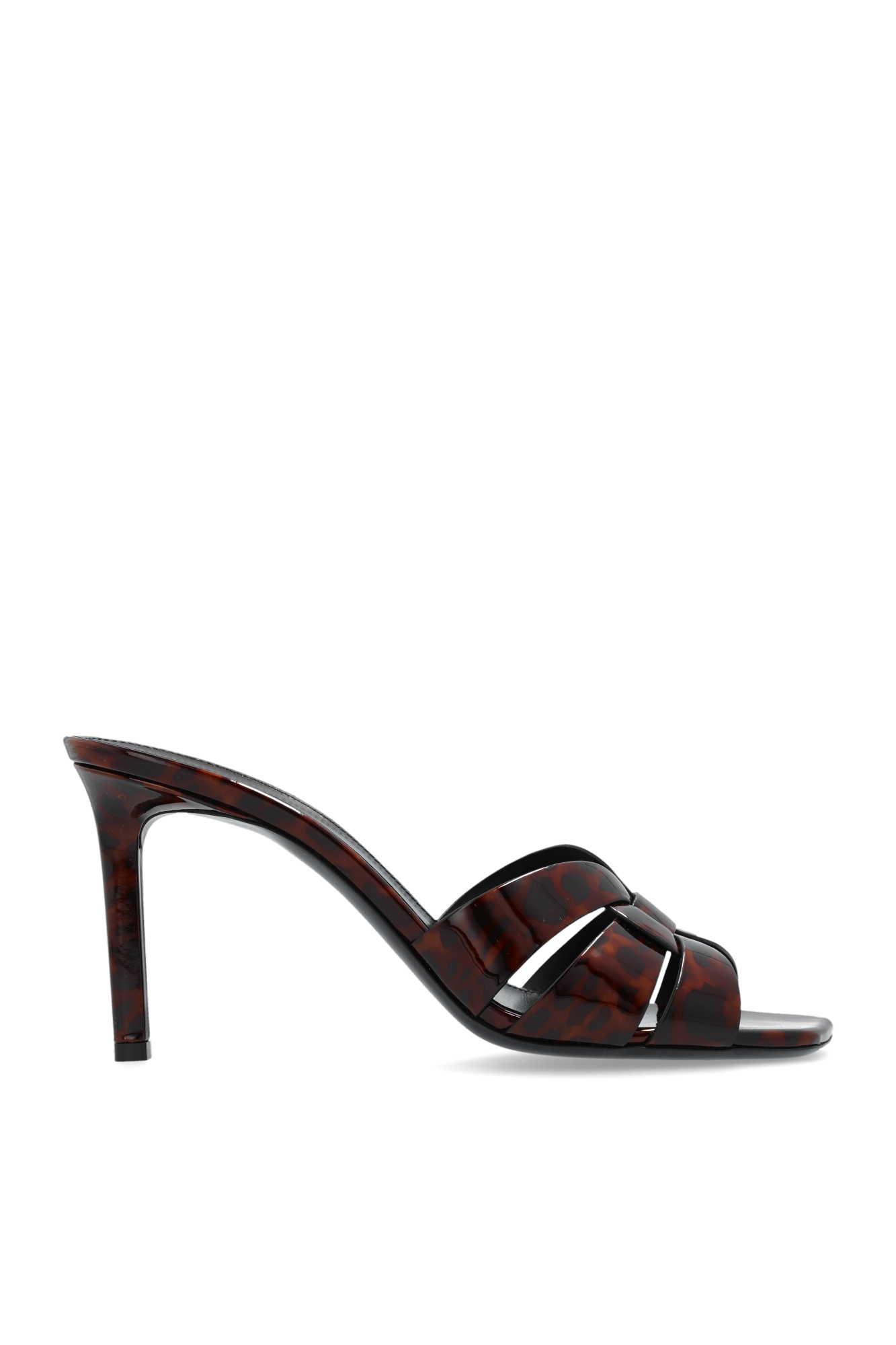 Saint Laurent Klapki Z Motywem Zwierzęcym, Kobiety, Brązowy