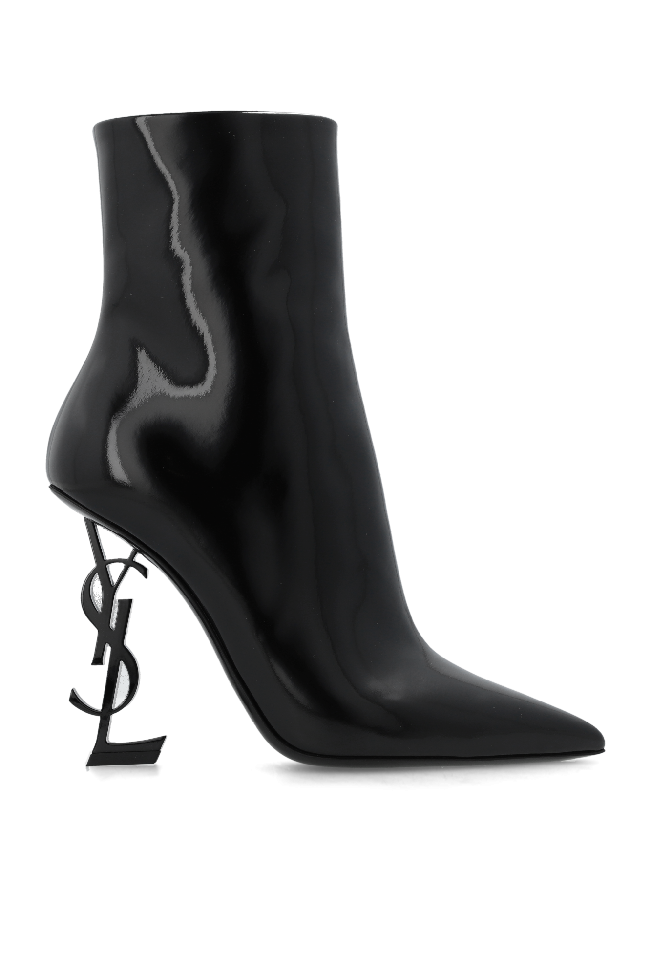 Saint Laurent Botki Na Obcasie ‘Opyum’, Kobiety, Czarny