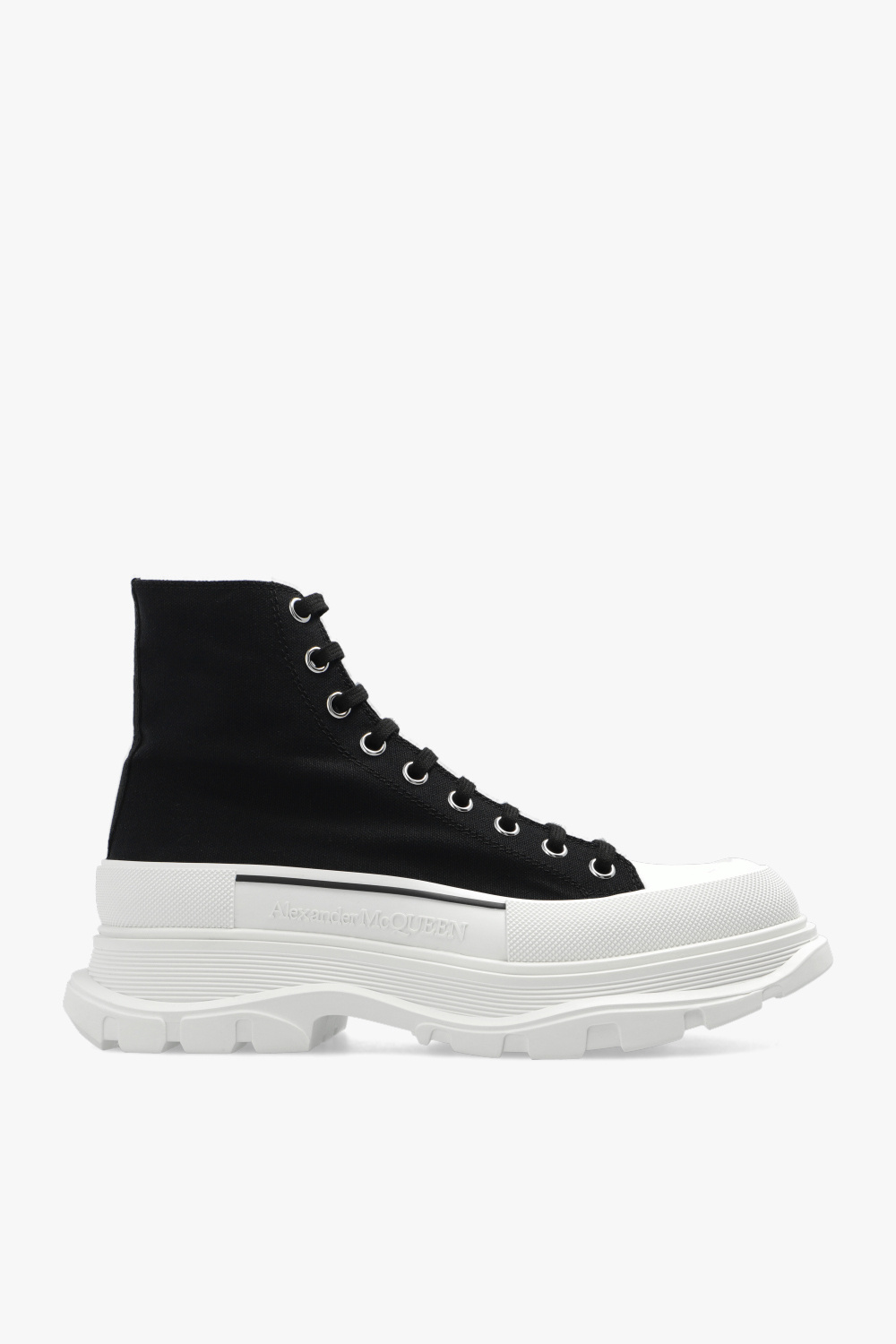 Alexander McQueen Buty Sportowe Logo, Mężczyźni, Czarny