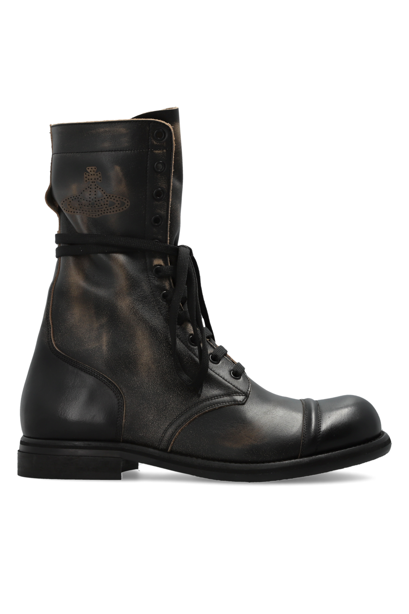 Vivienne Westwood Skórzane Buty ‘Parachute’, Mężczyźni, Czarny