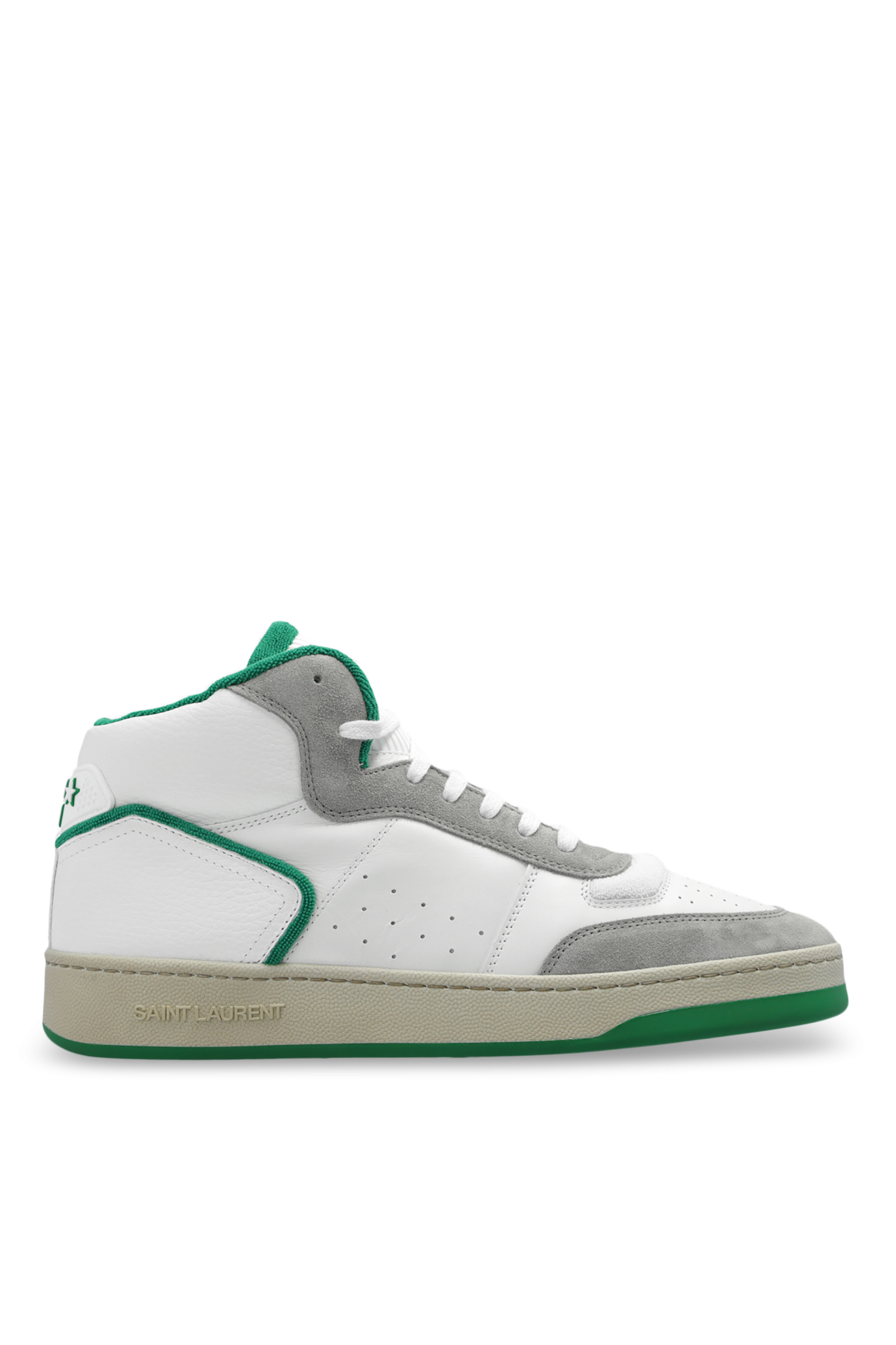 Saint Laurent Buty Sportowe Za Kostkę ‘SL/80’, Mężczyźni, Biały