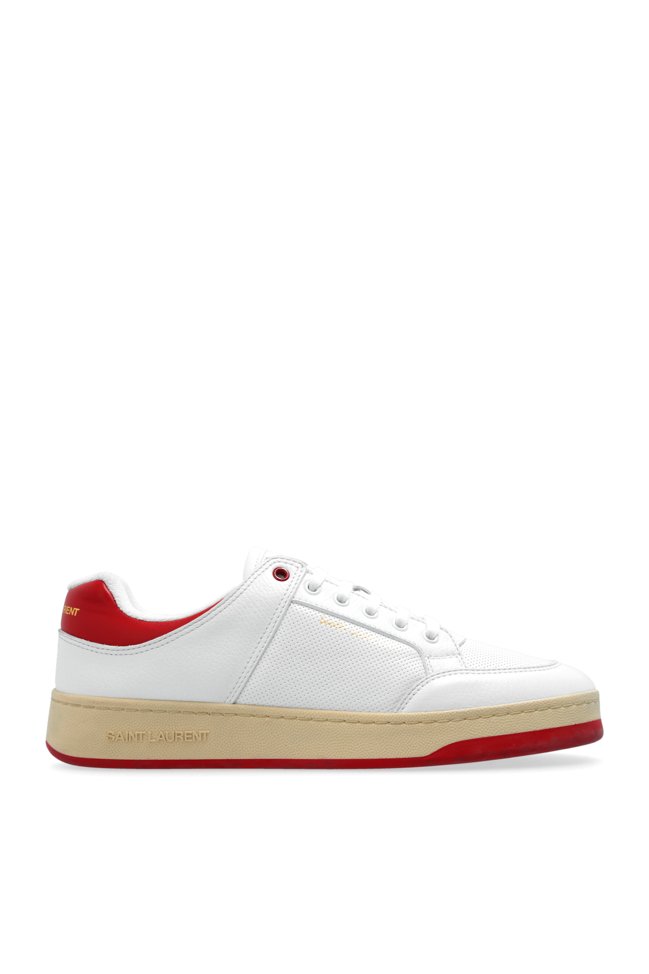 Saint Laurent Buty Sportowe Z Logo, Mężczyźni, Biały