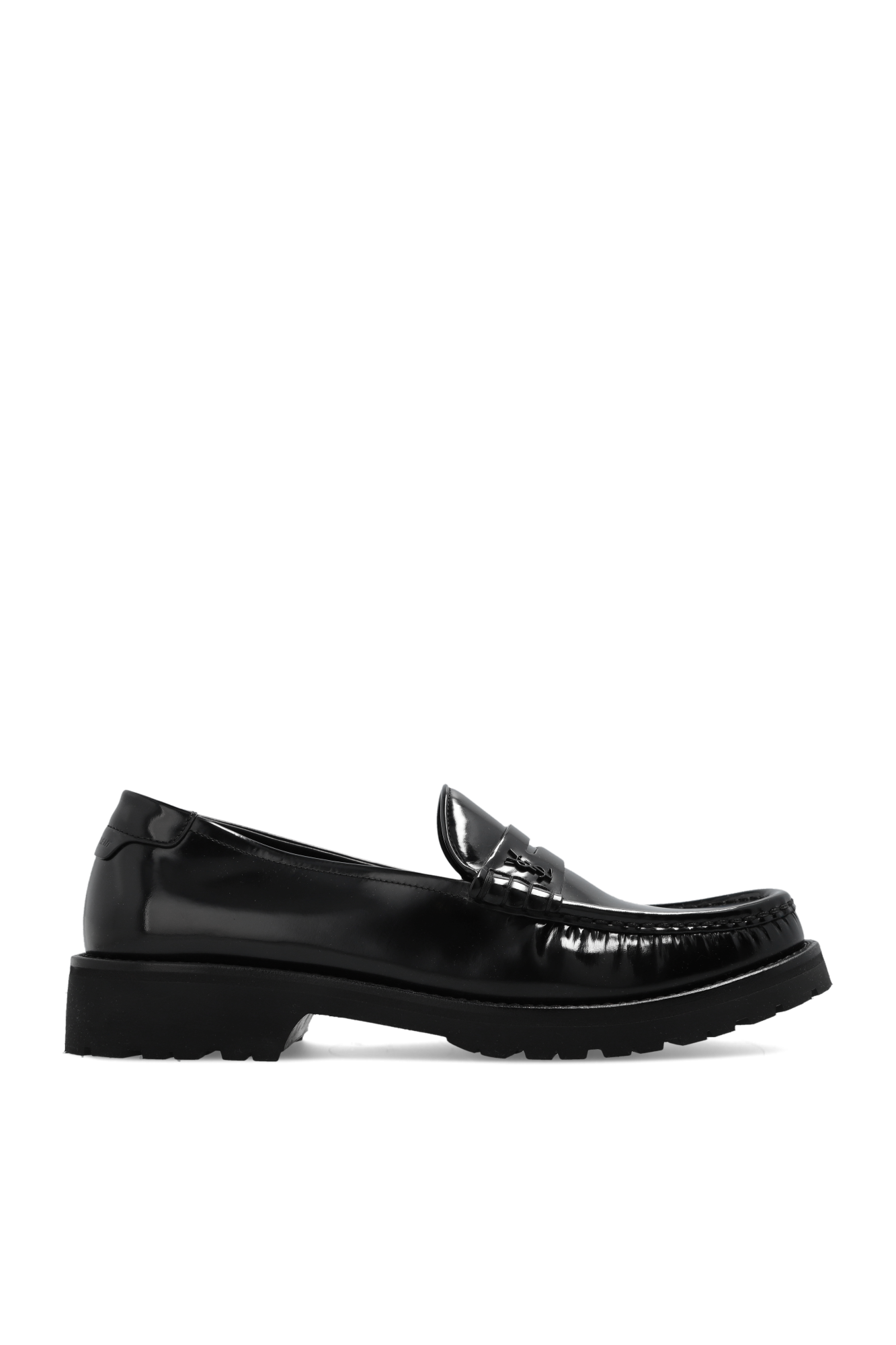 Saint Laurent Buty Typu 'loafers', Mężczyźni, Czarny