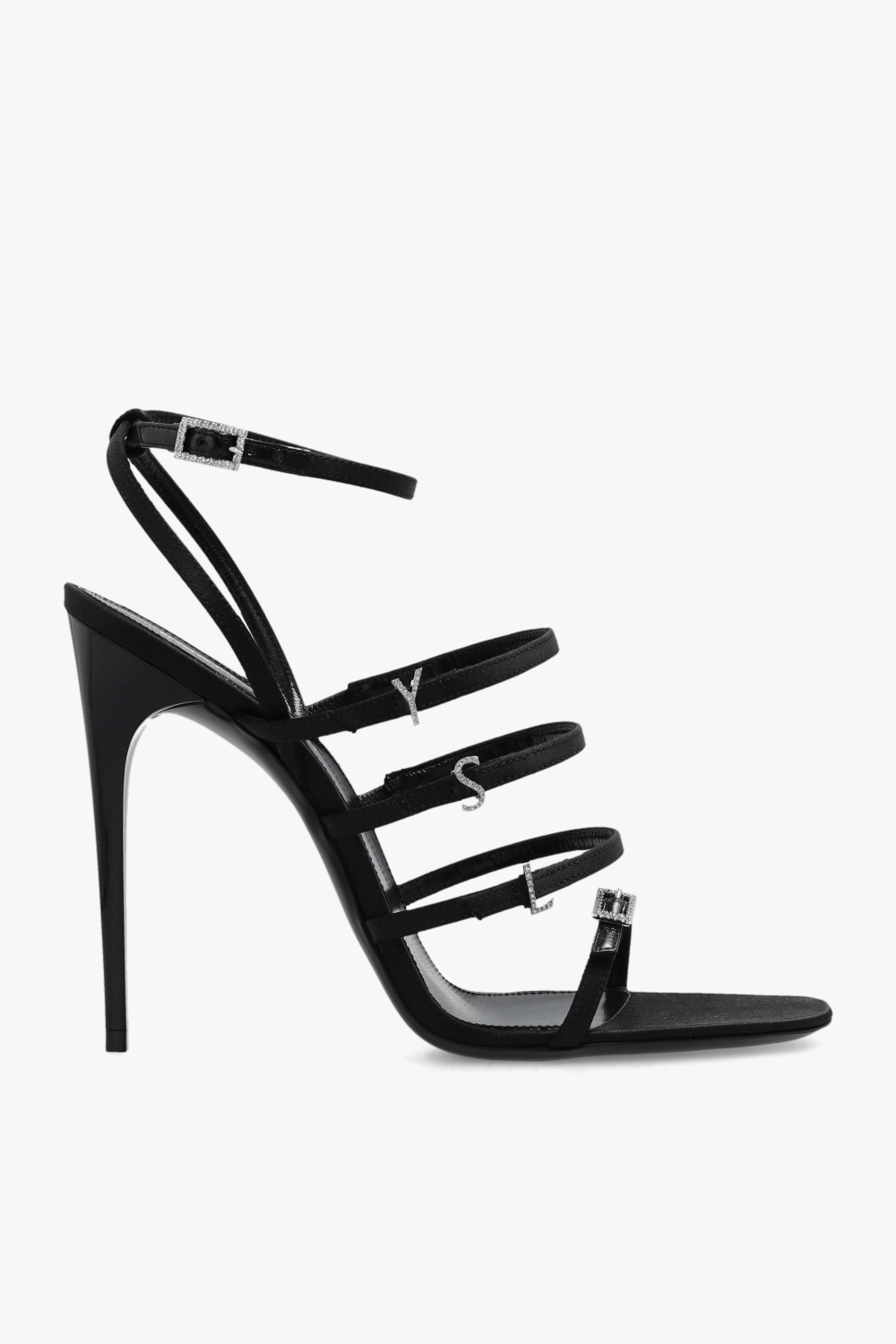 Saint Laurent Sandały Na Obcasie 'Jerry’, Kobiety, Czarny