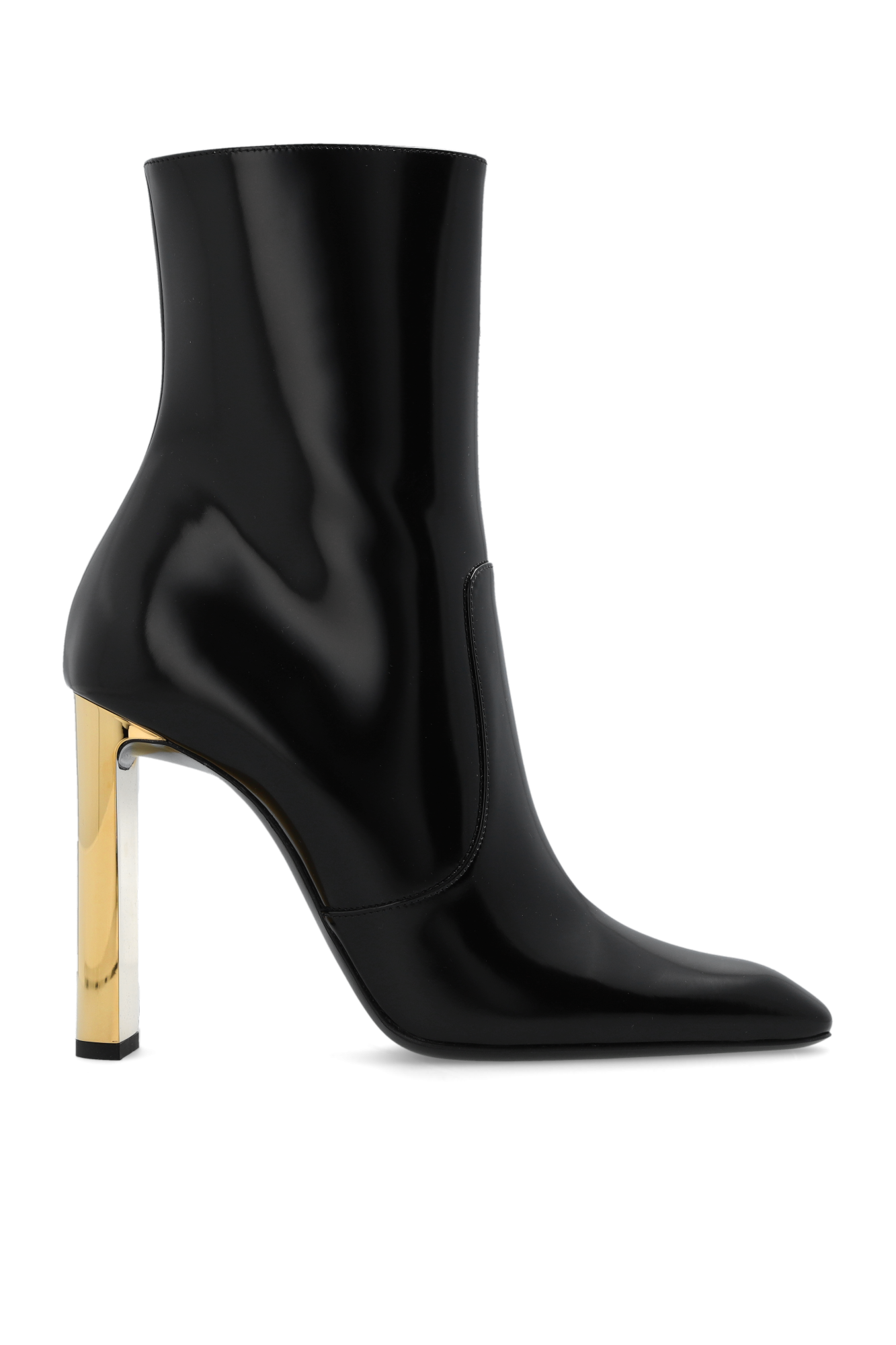 Saint Laurent Botki Na Obcasie ‘Auteuil’, Kobiety, Czarny