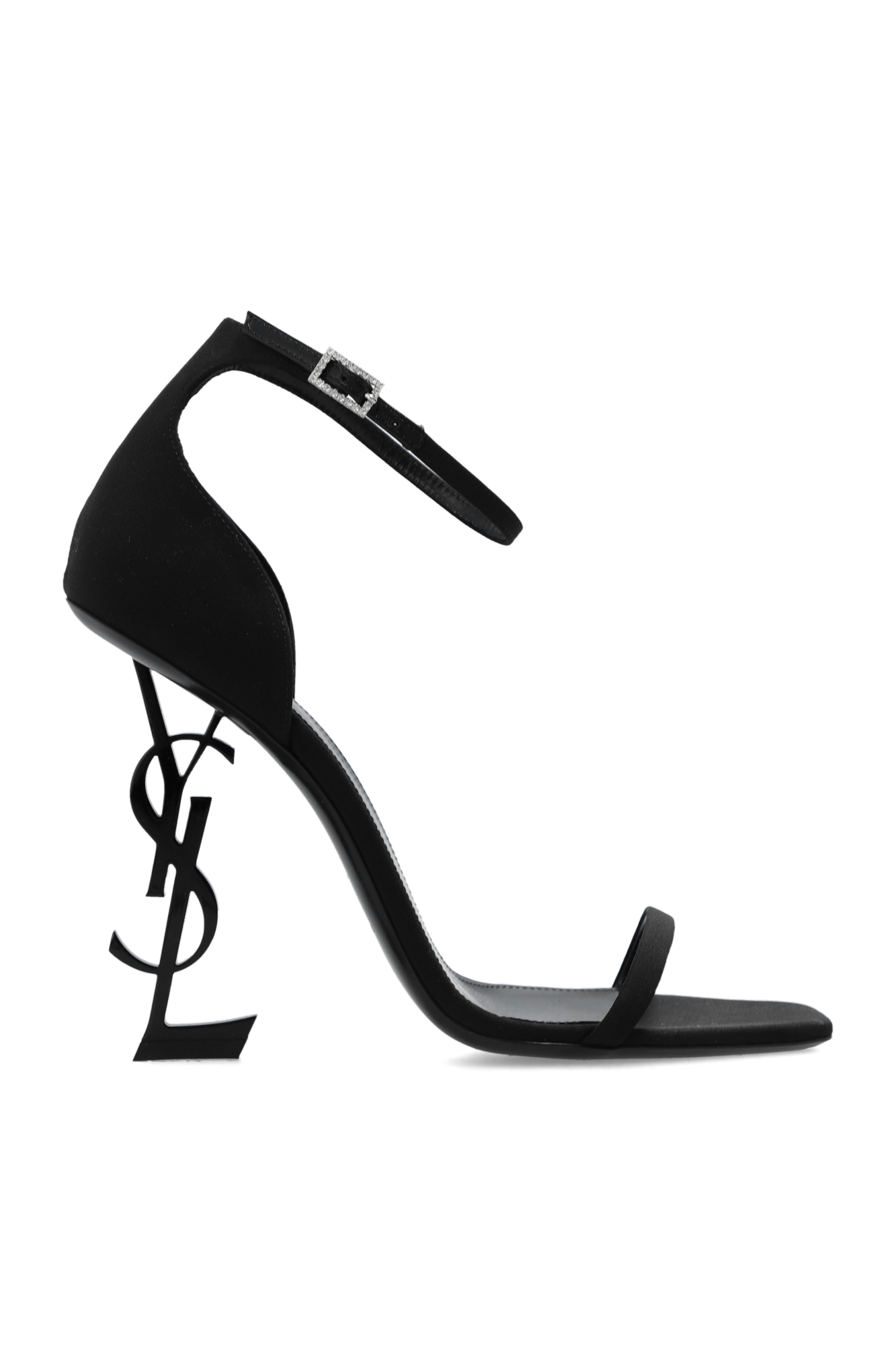 Saint Laurent Sandały Na Obcasie ‘Opyum’, Kobiety, Czarny