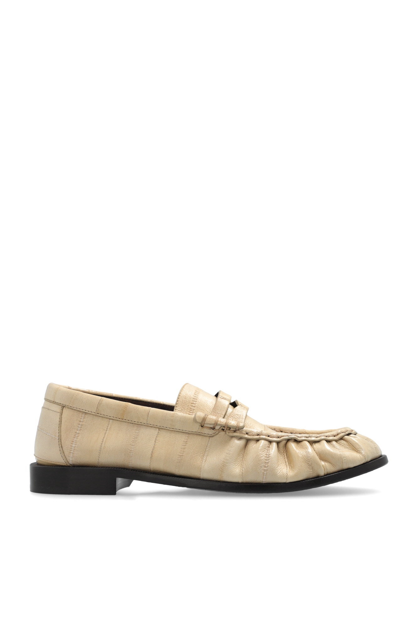 Saint Laurent Skórzane Buty `Le Loafer`, Kobiety, Beżowy
