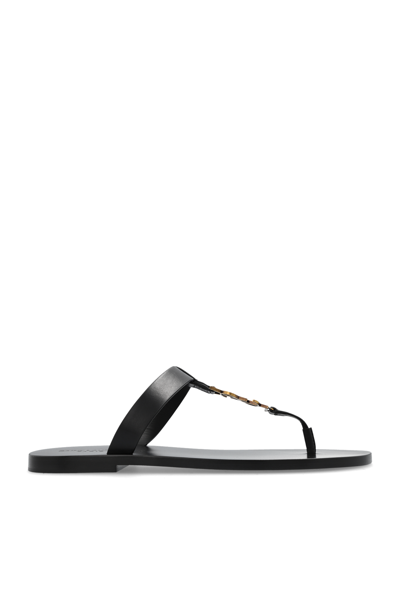 Saint Laurent Klapki ‘Cassandre’, Mężczyźni, Czarny