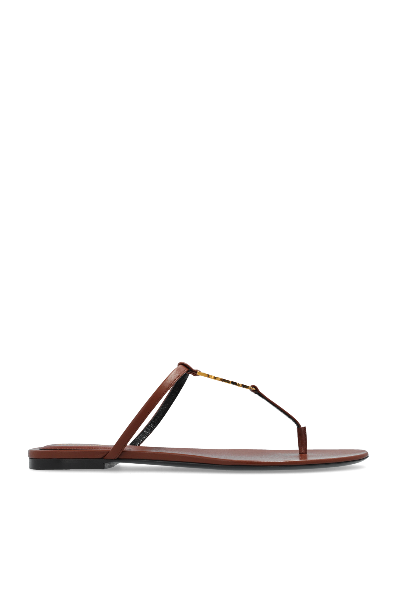 Saint Laurent Klapki ‘Cassandra’, Kobiety, Brązowy