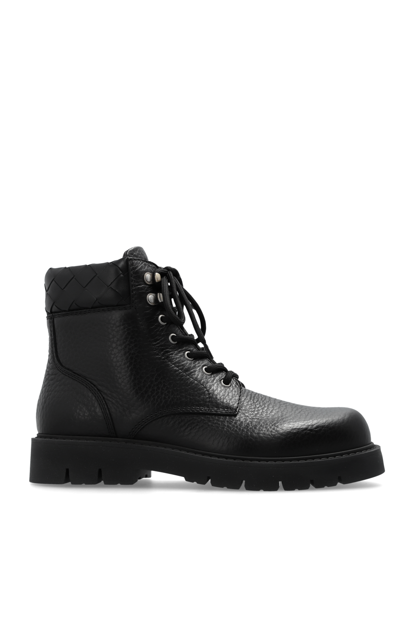 Bottega Veneta Skórzane Buty `Haddock`, Mężczyźni, Czarny