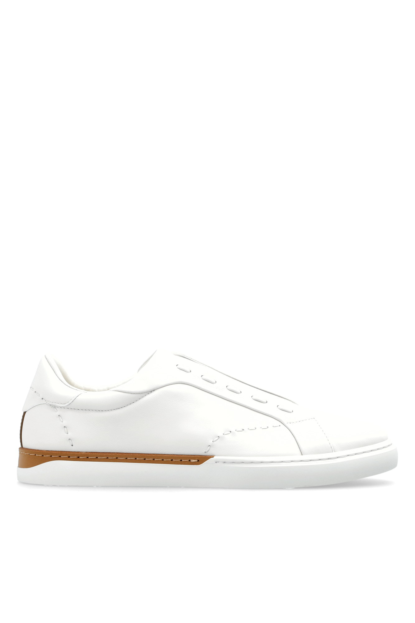 Fendi Skórzane Buty Sportowe `City`, Mężczyźni, Biały