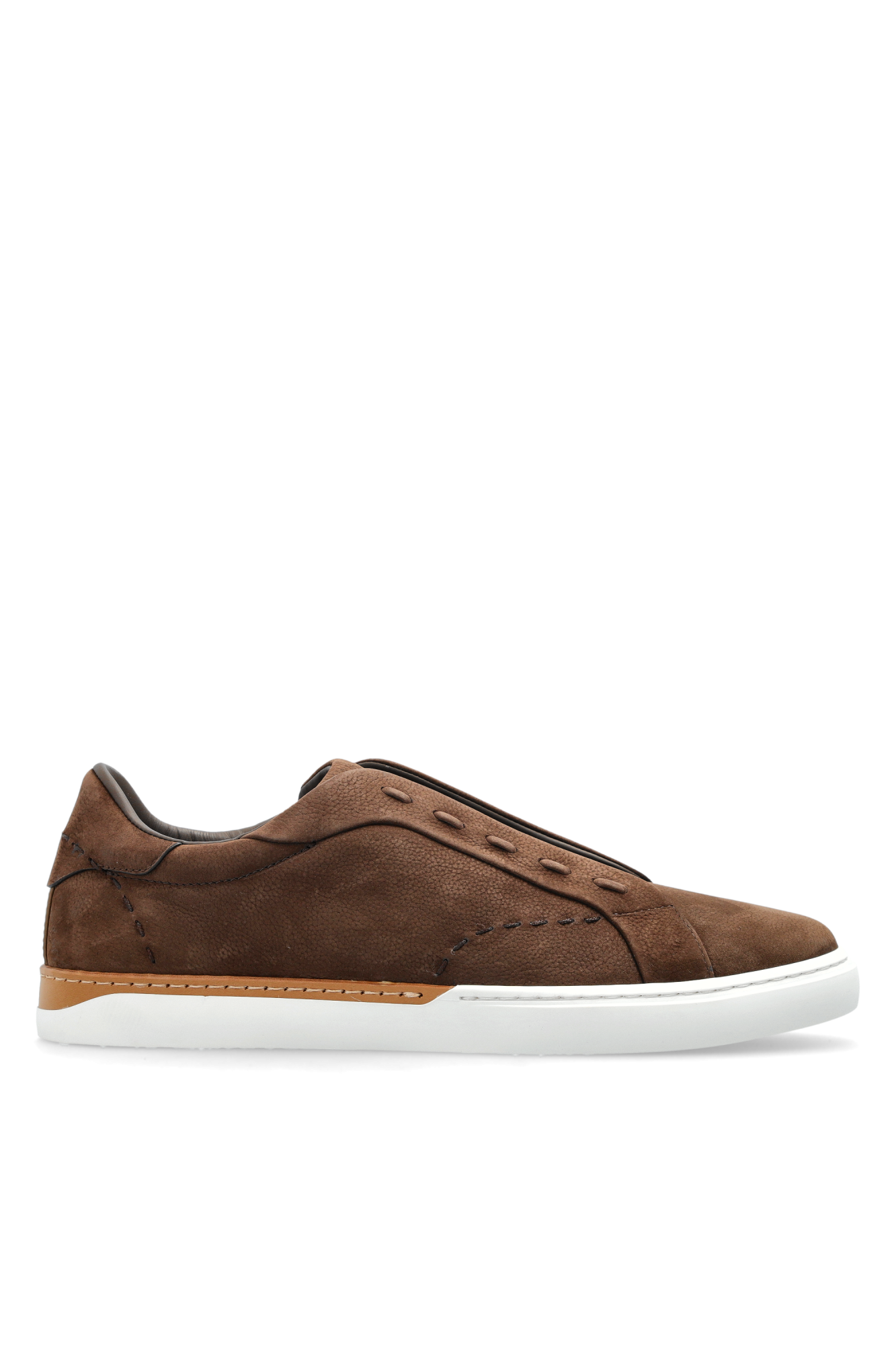 Fendi Zamszowe Buty Sportowe `City`, Mężczyźni, Brązowy