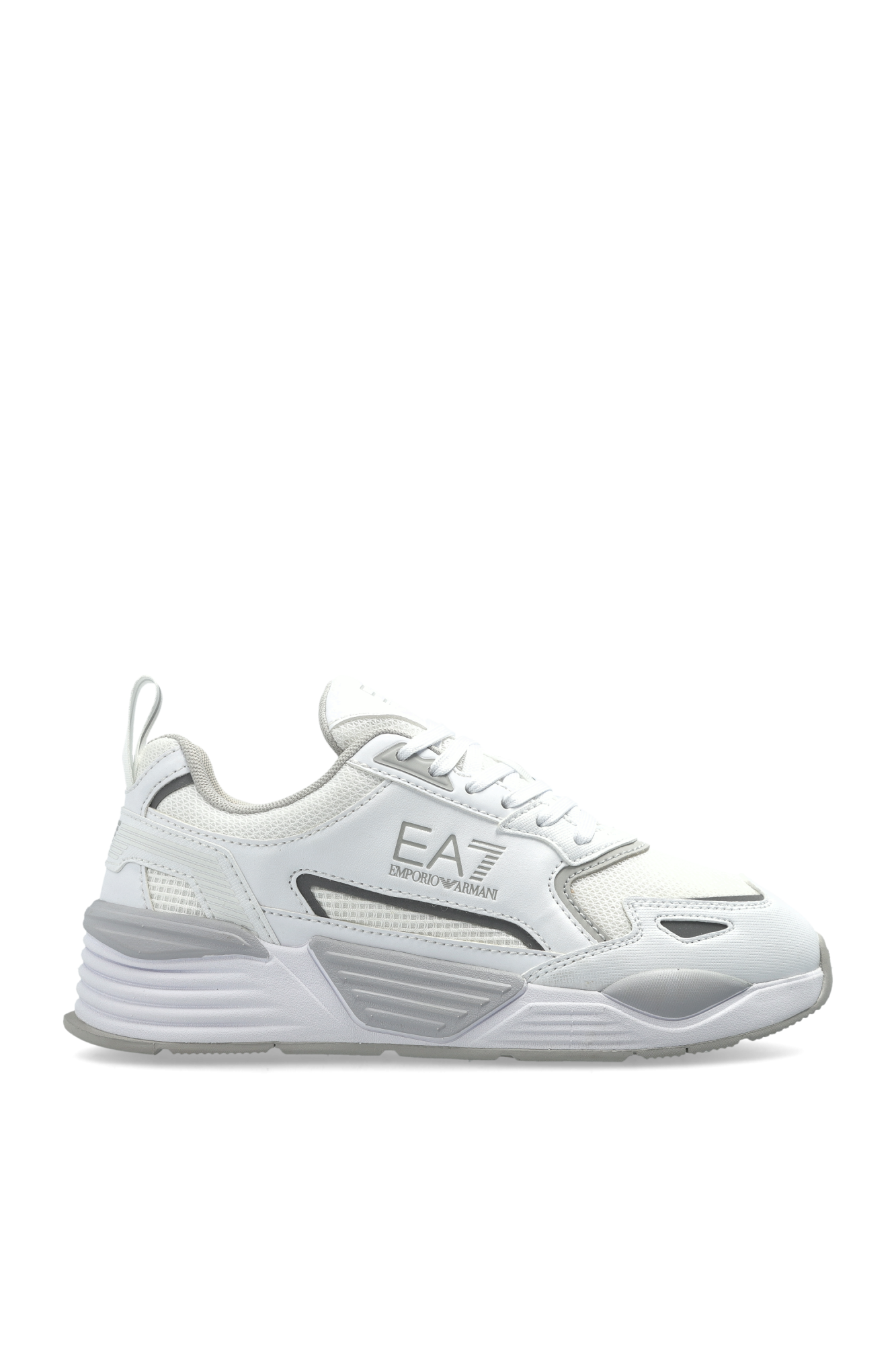 EA7 Emporio Armani Buty Sportowe Z Odblaskowymi Detalami, Kobiety, Biały