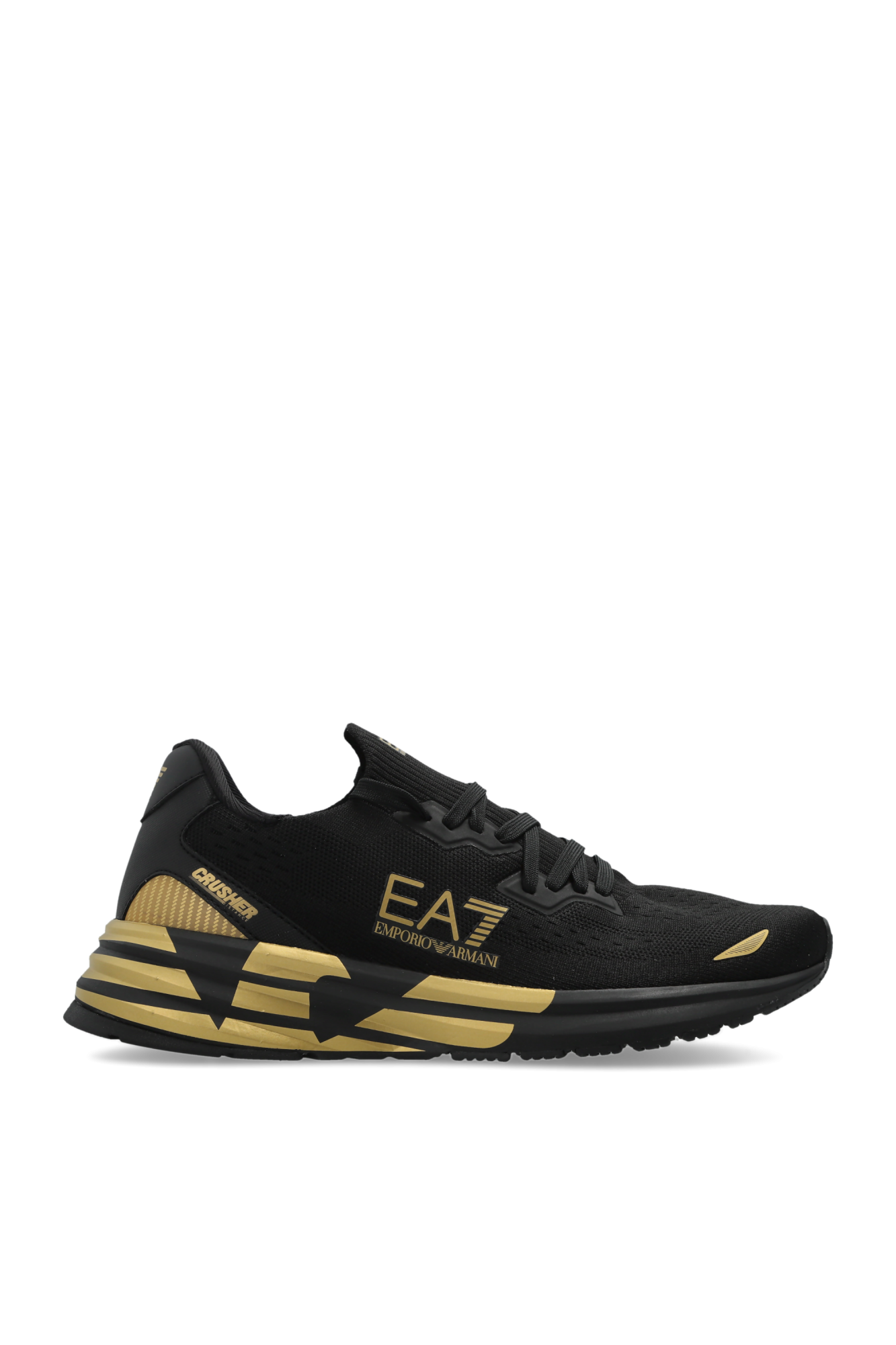 EA7 Emporio Armani Buty Sportowe Z Logo, Mężczyźni, Czarny
