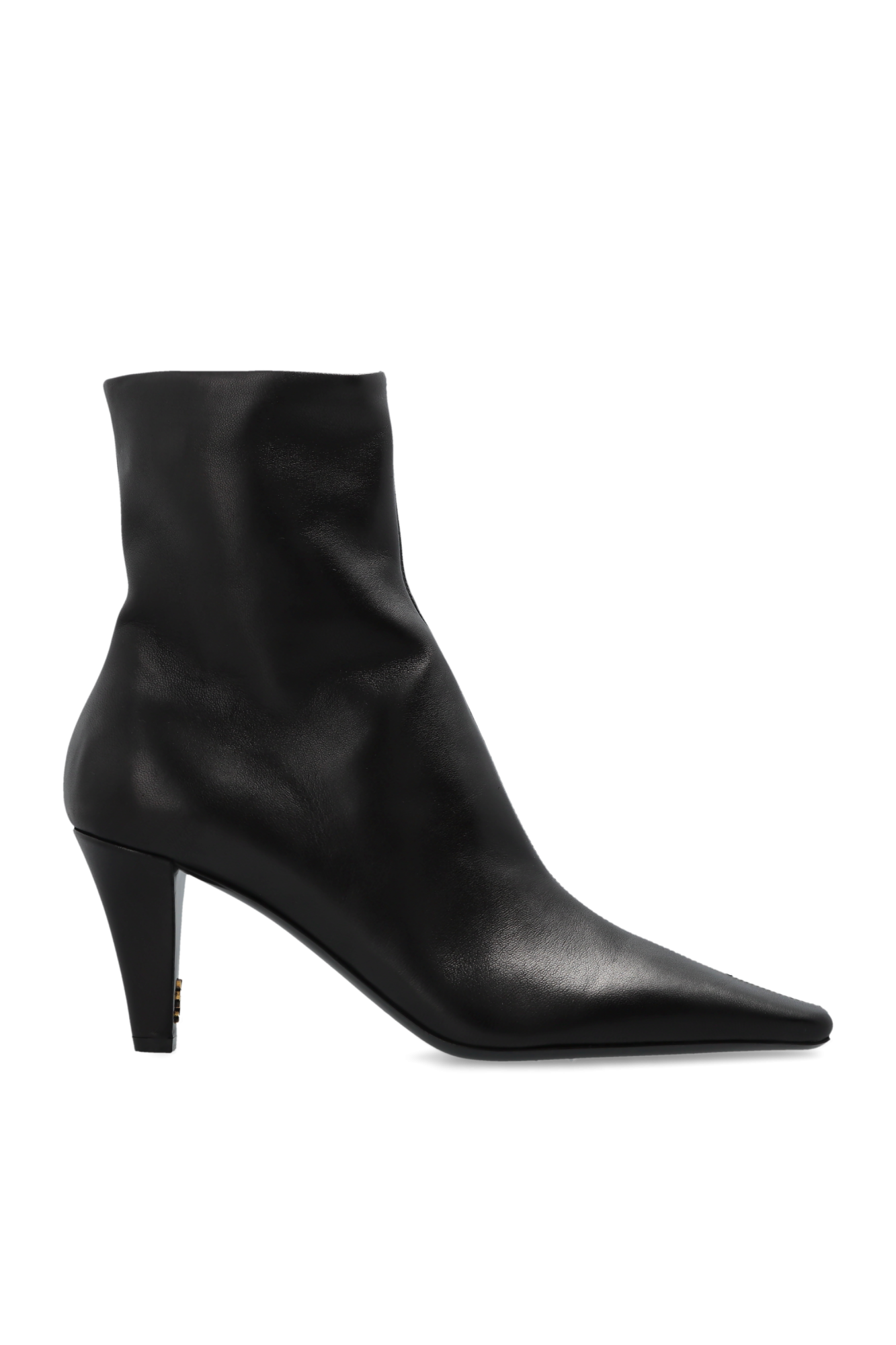 Saint Laurent Botki Na Obcasie `Jill`, Kobiety, Czarny