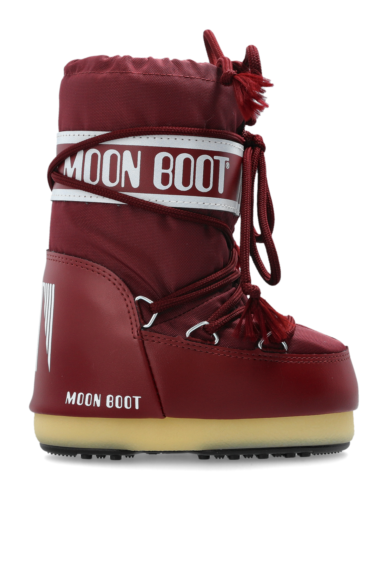 Moon Boot Kids Śniegowce `MB Icon Nylon`, Unisex, Bordo