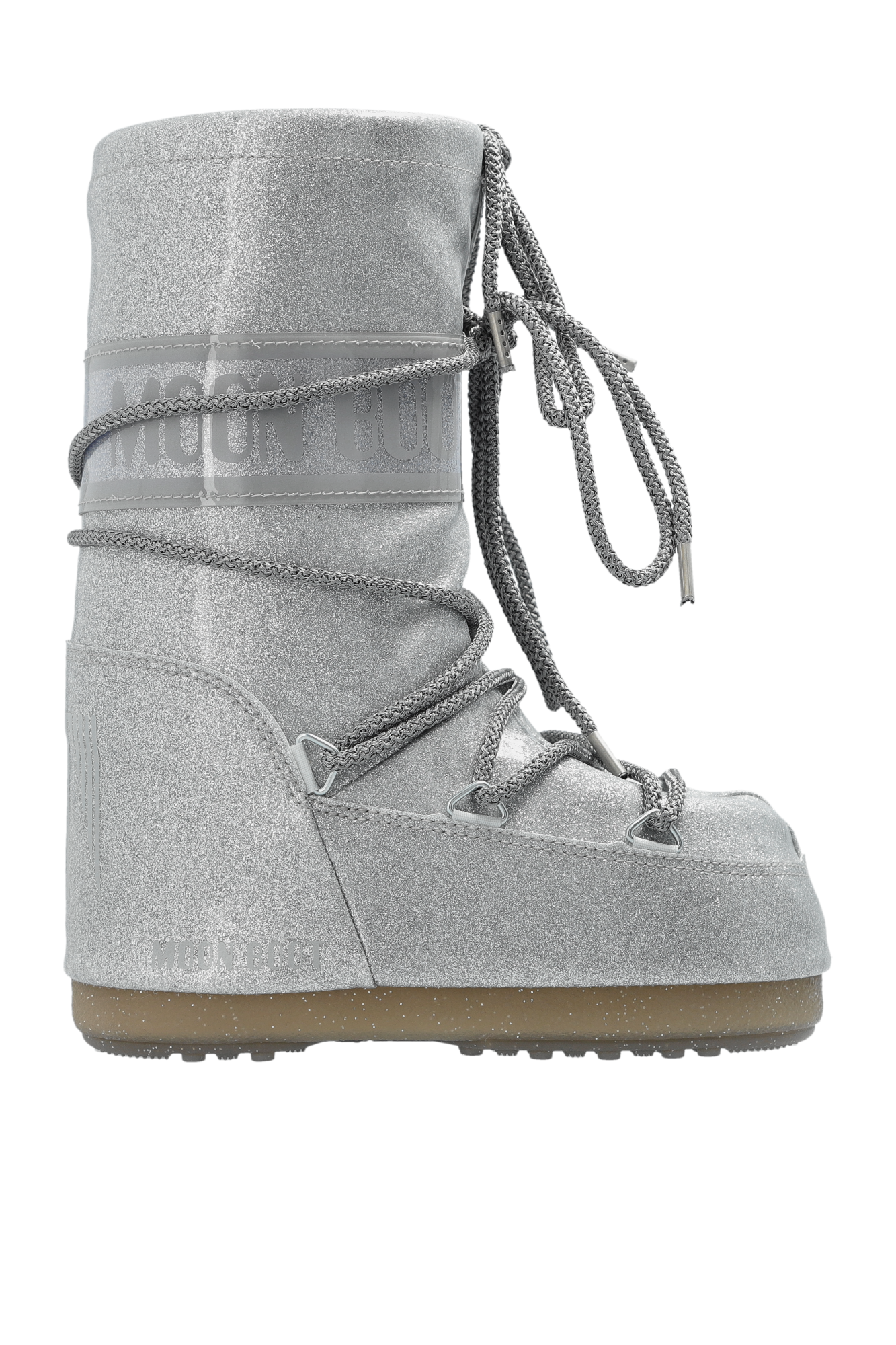 Moon Boot Kids Śniegowce `MB Icon Glitter`, Unisex, Srebrny