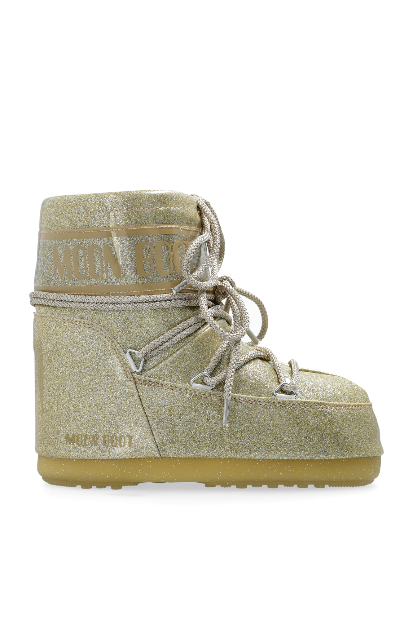 Moon Boot Kids Śniegowce `MB Icon Low Glitter`, Unisex, Złoty