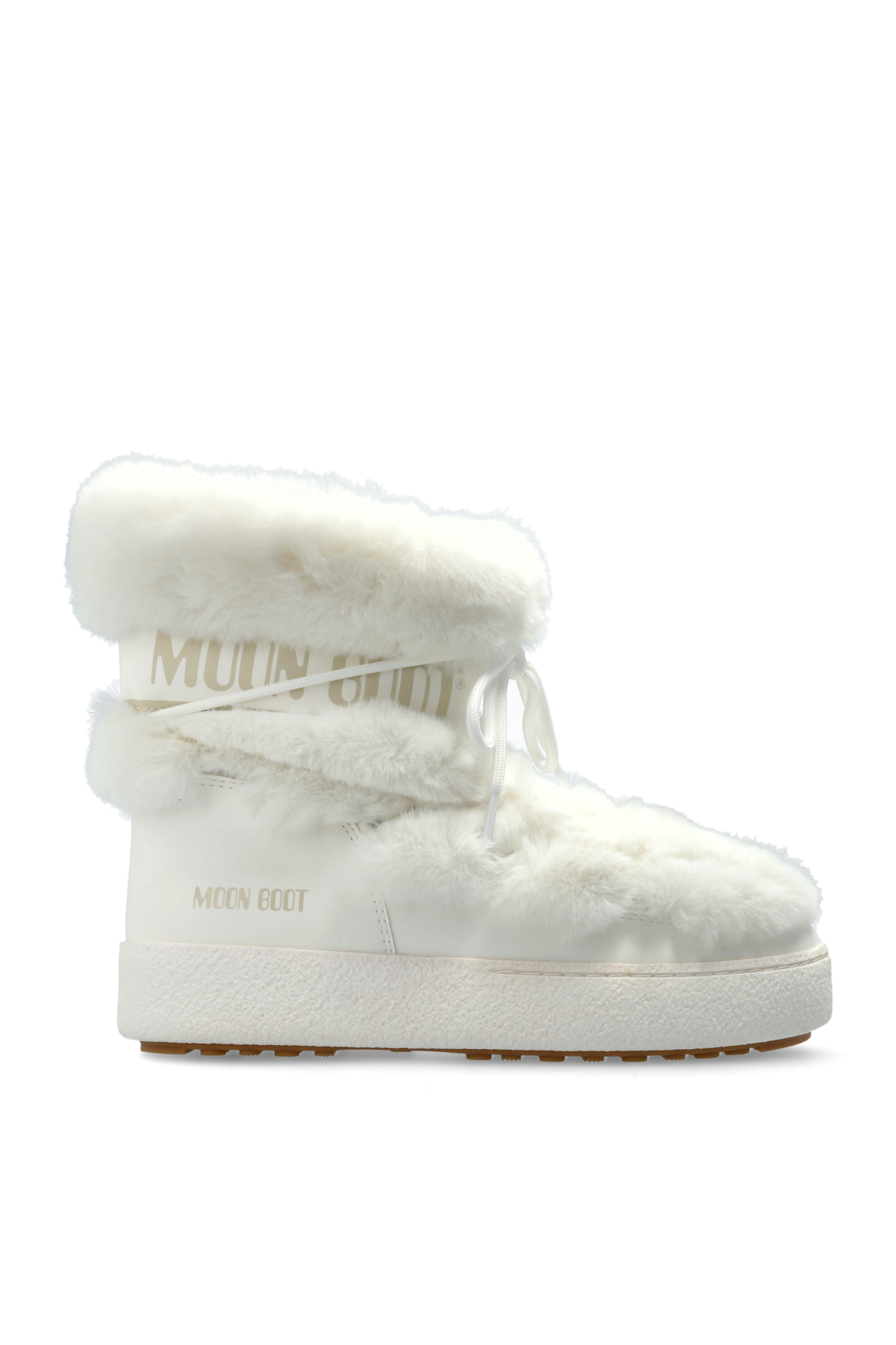 Moon Boot Śniegowce `MB LTRACK Faux Fur WP`, Kobiety, Biały